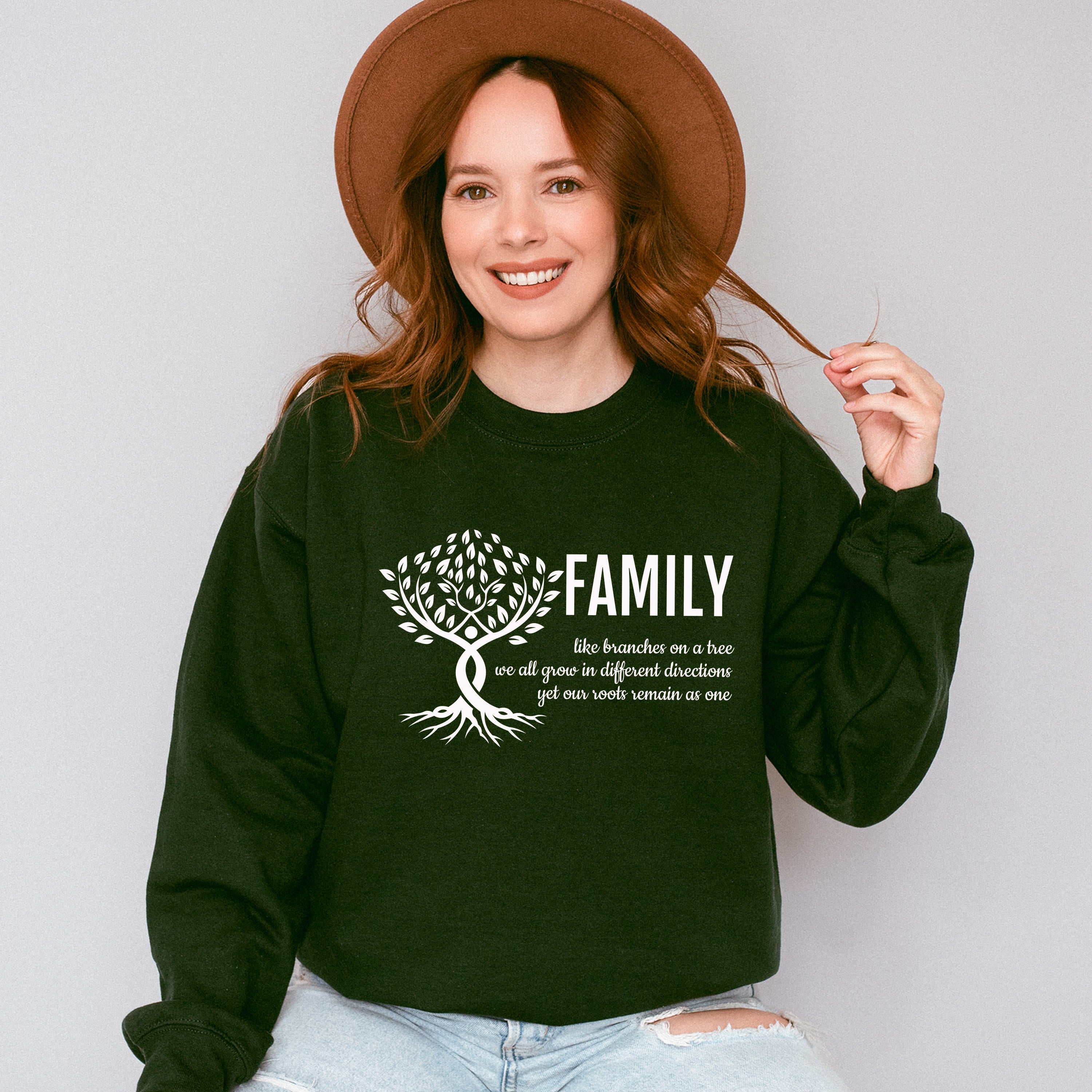 Family Tree Quote - Family Reunion Unisex Crewneck T-Shirt Sweatshirt Hoodie
