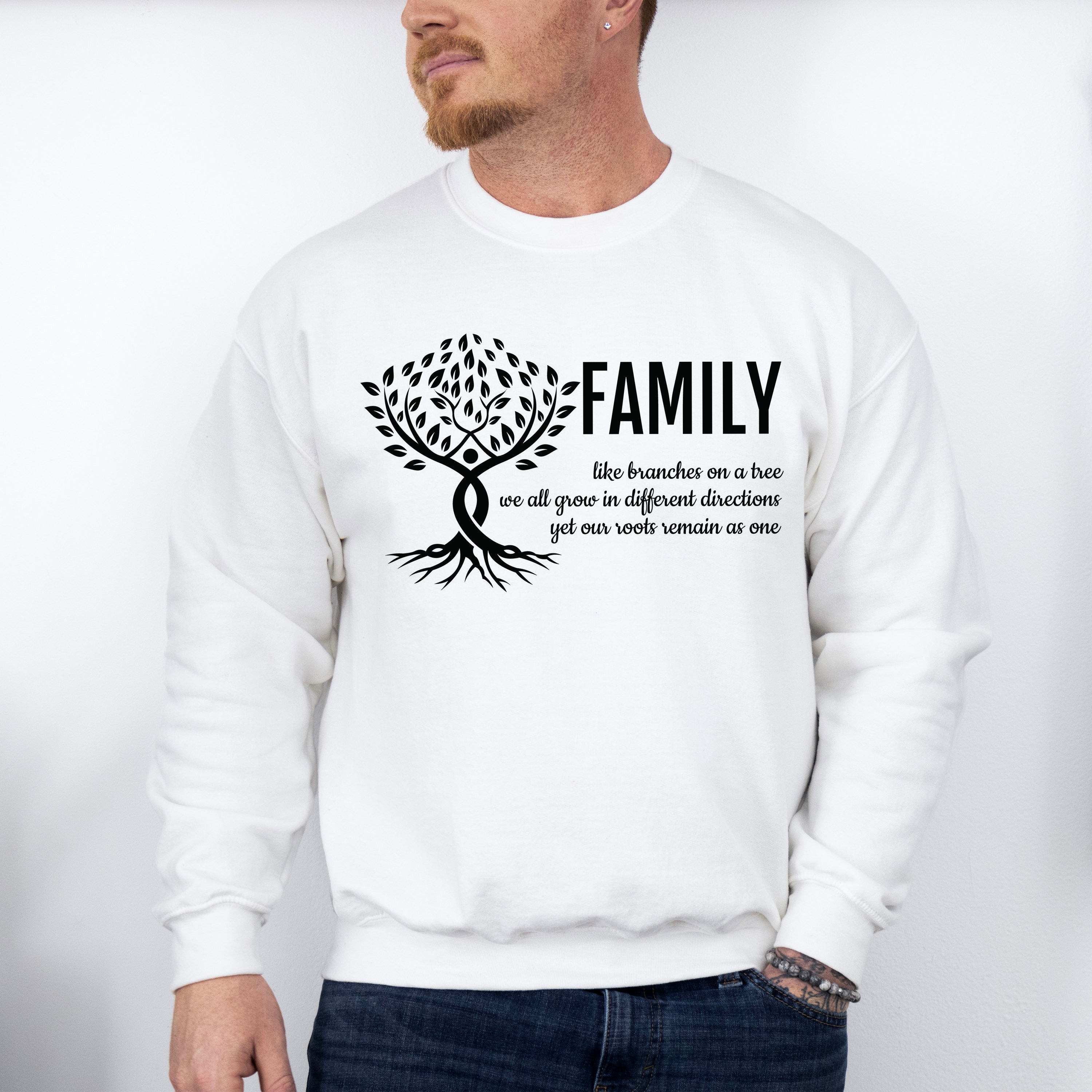 Family Tree Quote - Family Reunion Unisex Crewneck T-Shirt Sweatshirt Hoodie