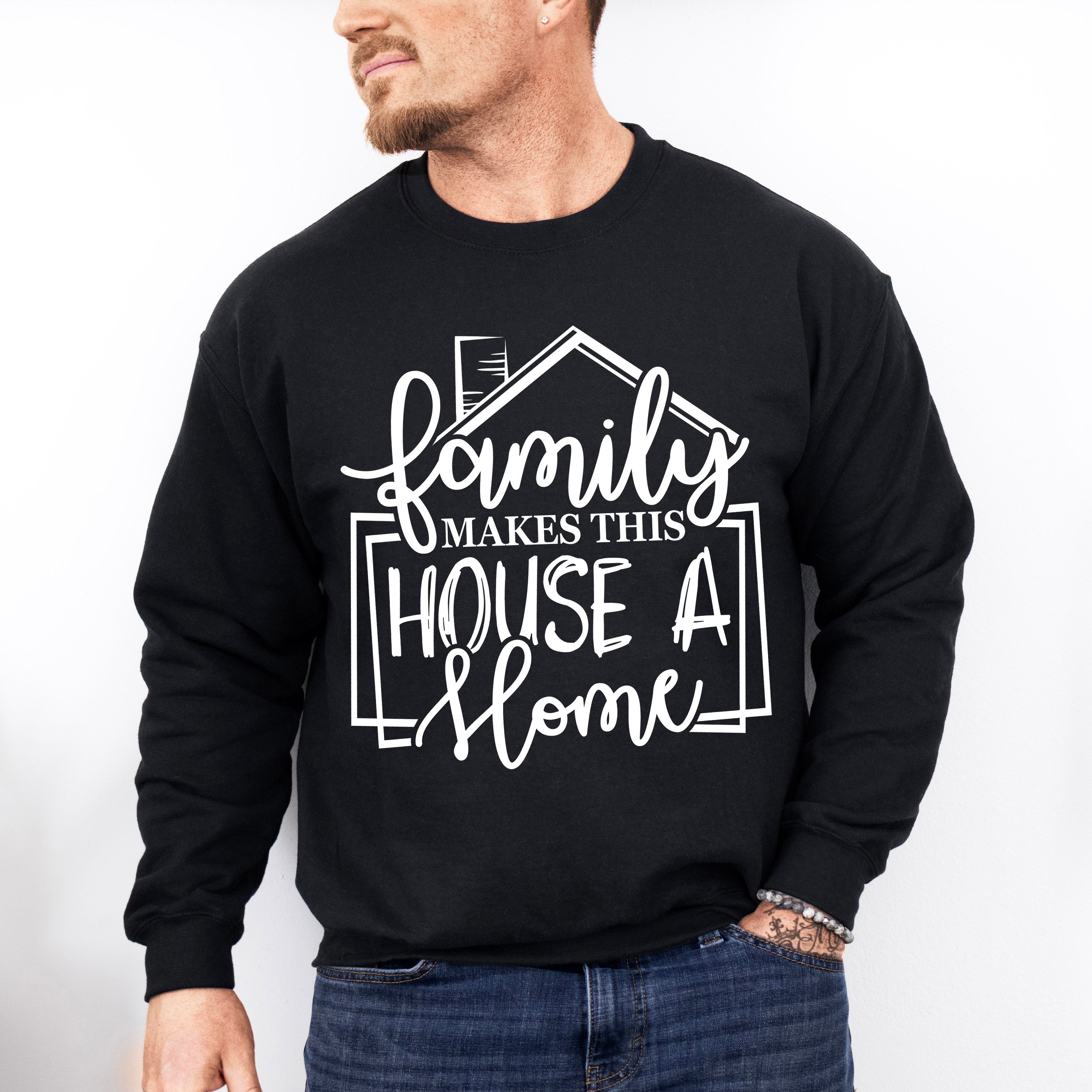 Family Makes This House - Family Reunion Unisex Crewneck T-Shirt Sweatshirt Hoodie