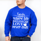 Where Life Begins And Love Never Ends - Family Reunion Unisex Crewneck T-Shirt Sweatshirt Hoodie