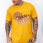 Gobble Turkey Silhouette - Thanksgiving Theme Unisex Crewneck T-Shirt Sweatshirt Hoodie