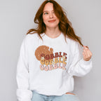 Gobble Turkey Silhouette - Thanksgiving Theme Unisex Crewneck T-Shirt Sweatshirt Hoodie