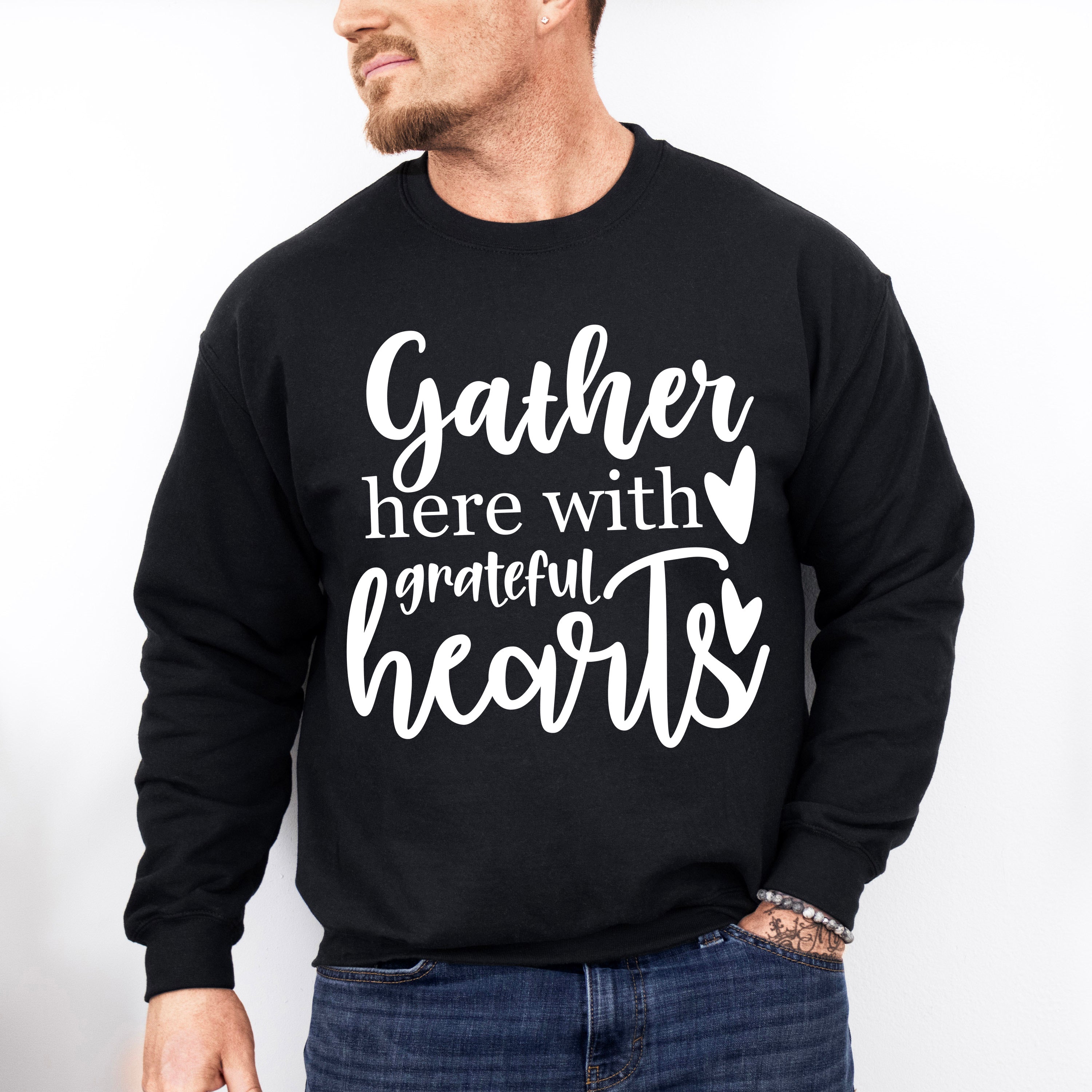 Gather Here With Grateful Hearts - Family Reunion Unisex Crewneck T-Shirt Sweatshirt Hoodie