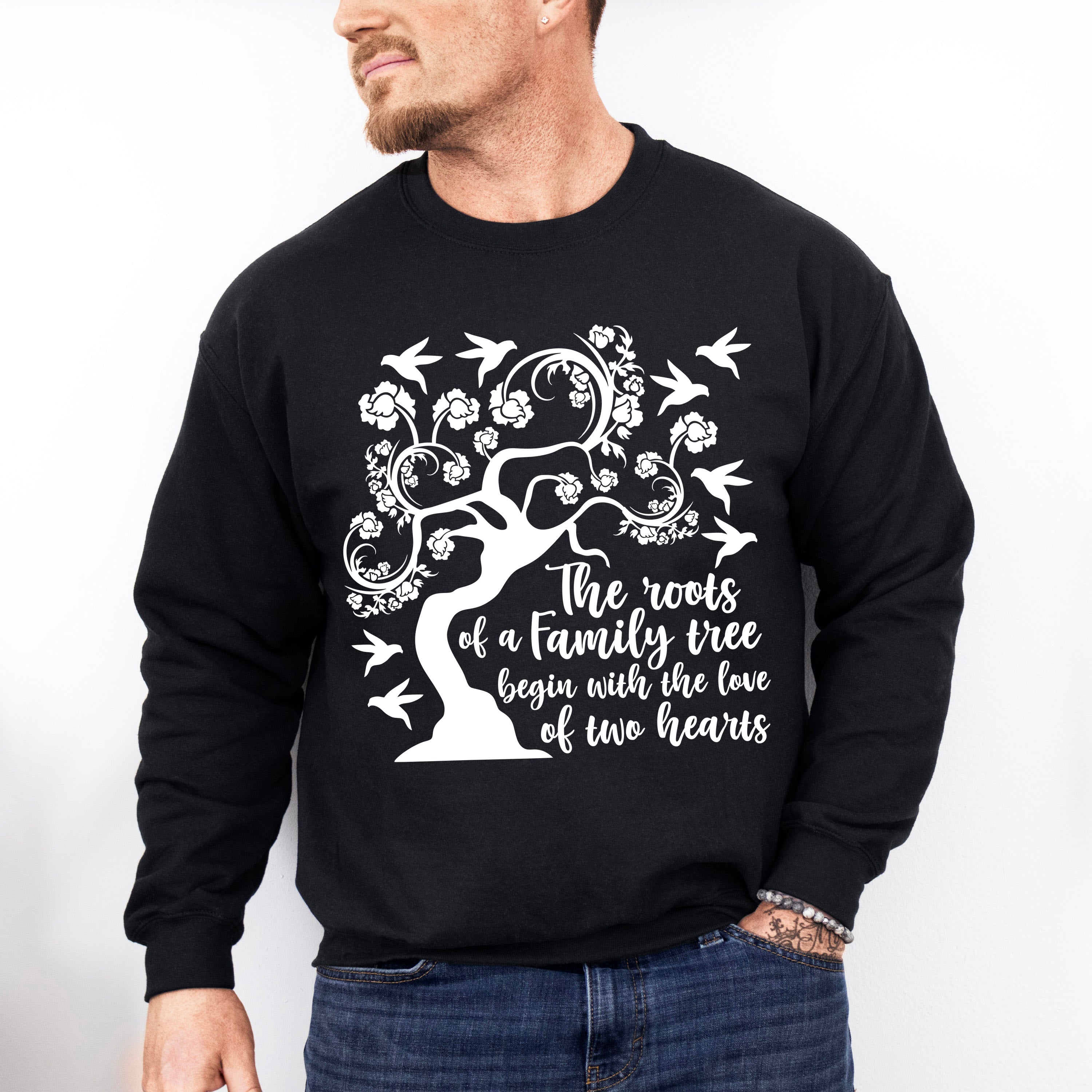 Family Roots Tree Design - Family Reunion Unisex Crewneck T-Shirt Sweatshirt Hoodie