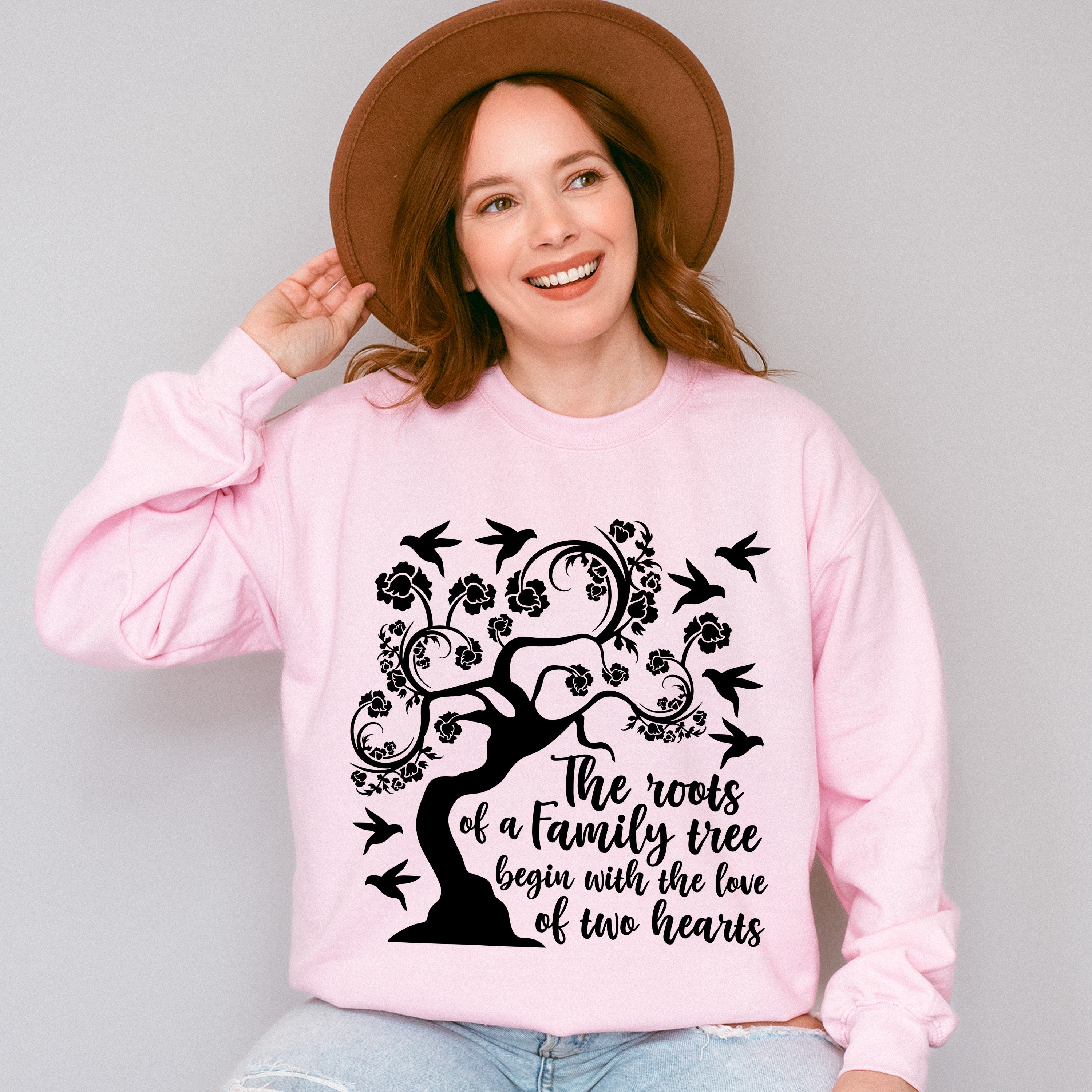 Family Roots Tree Design - Family Reunion Unisex Crewneck T-Shirt Sweatshirt Hoodie