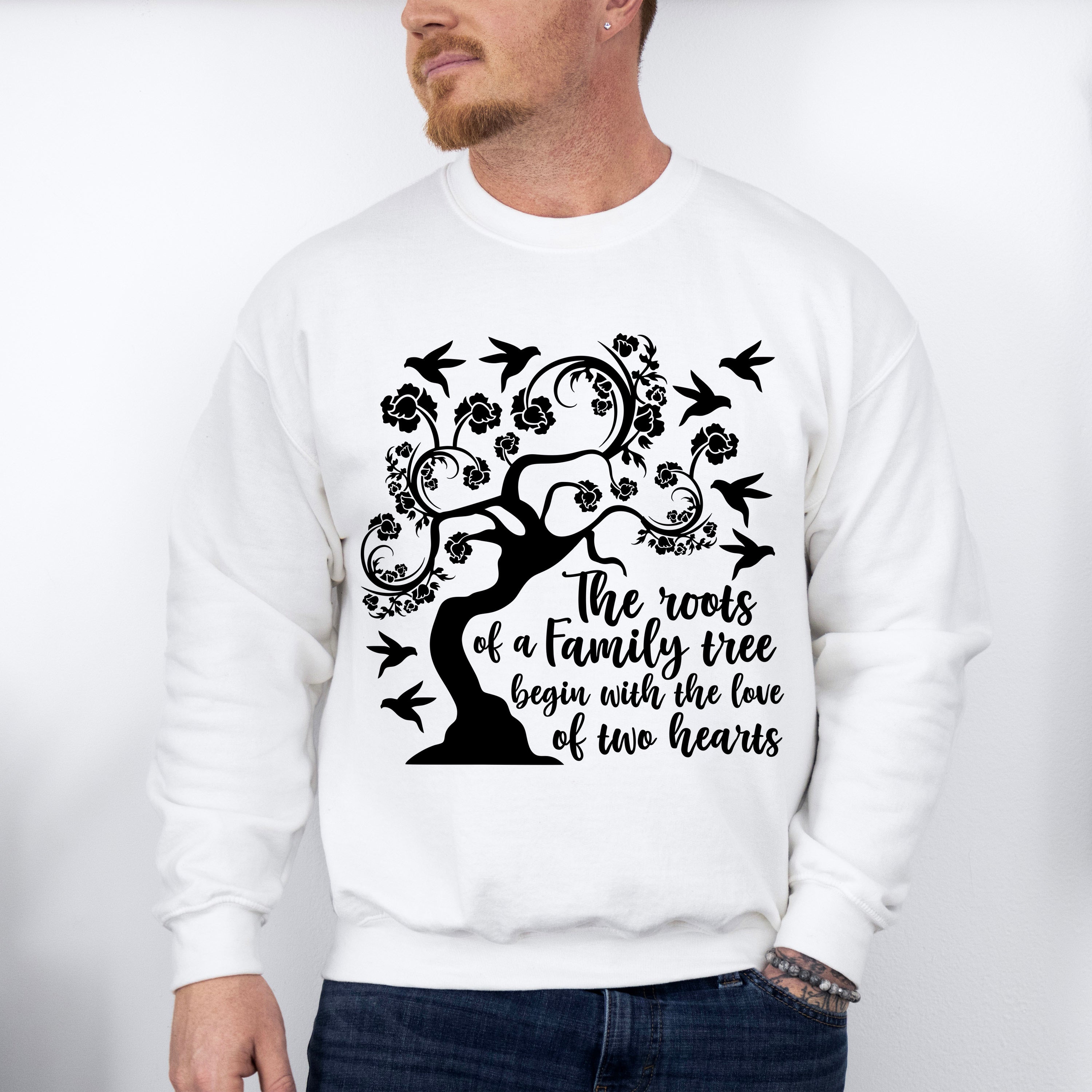 Family Roots Tree Design - Family Reunion Unisex Crewneck T-Shirt Sweatshirt Hoodie