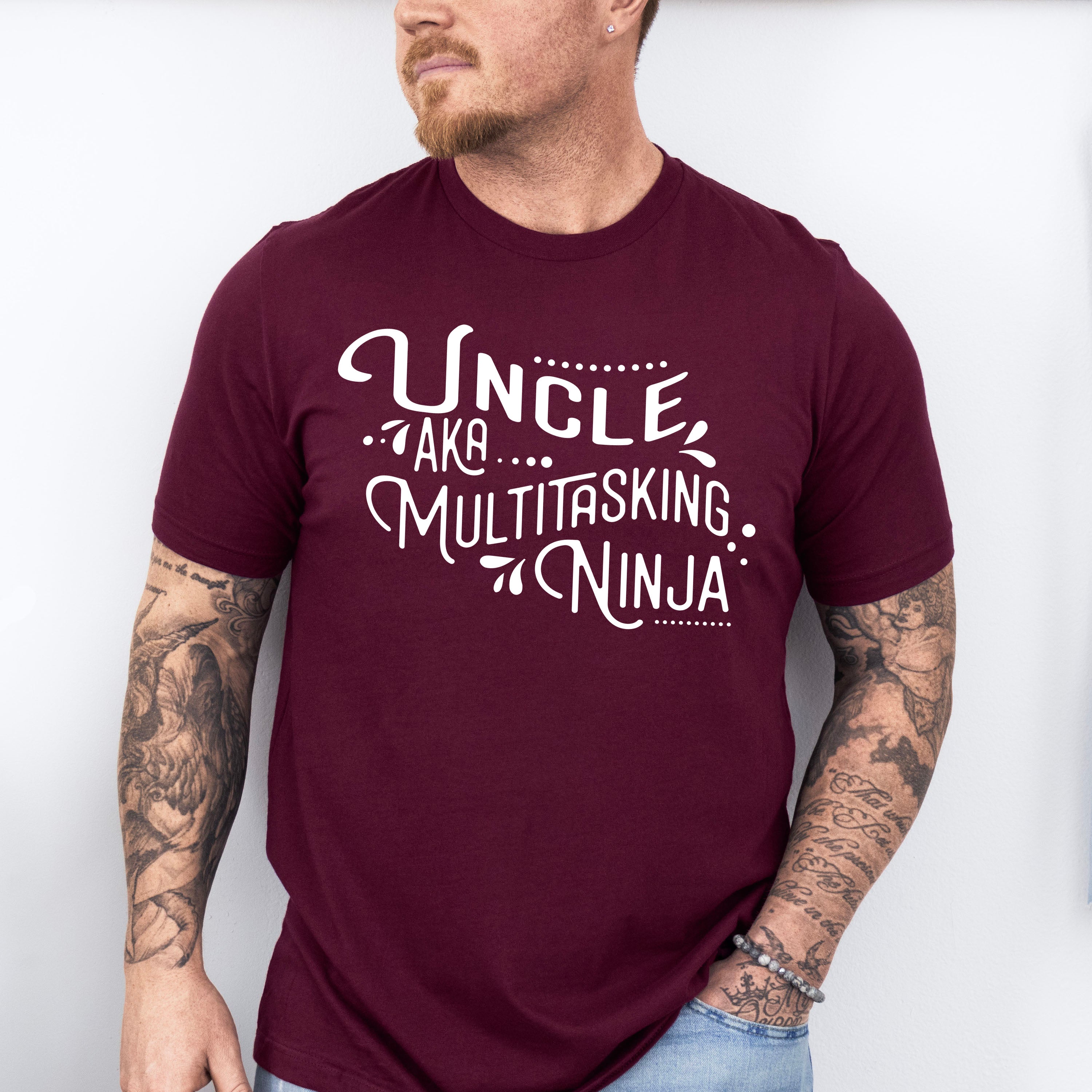 AKA Multitasking Ninja - Uncle Unisex Crewneck T-Shirt Sweatshirt Hoodie