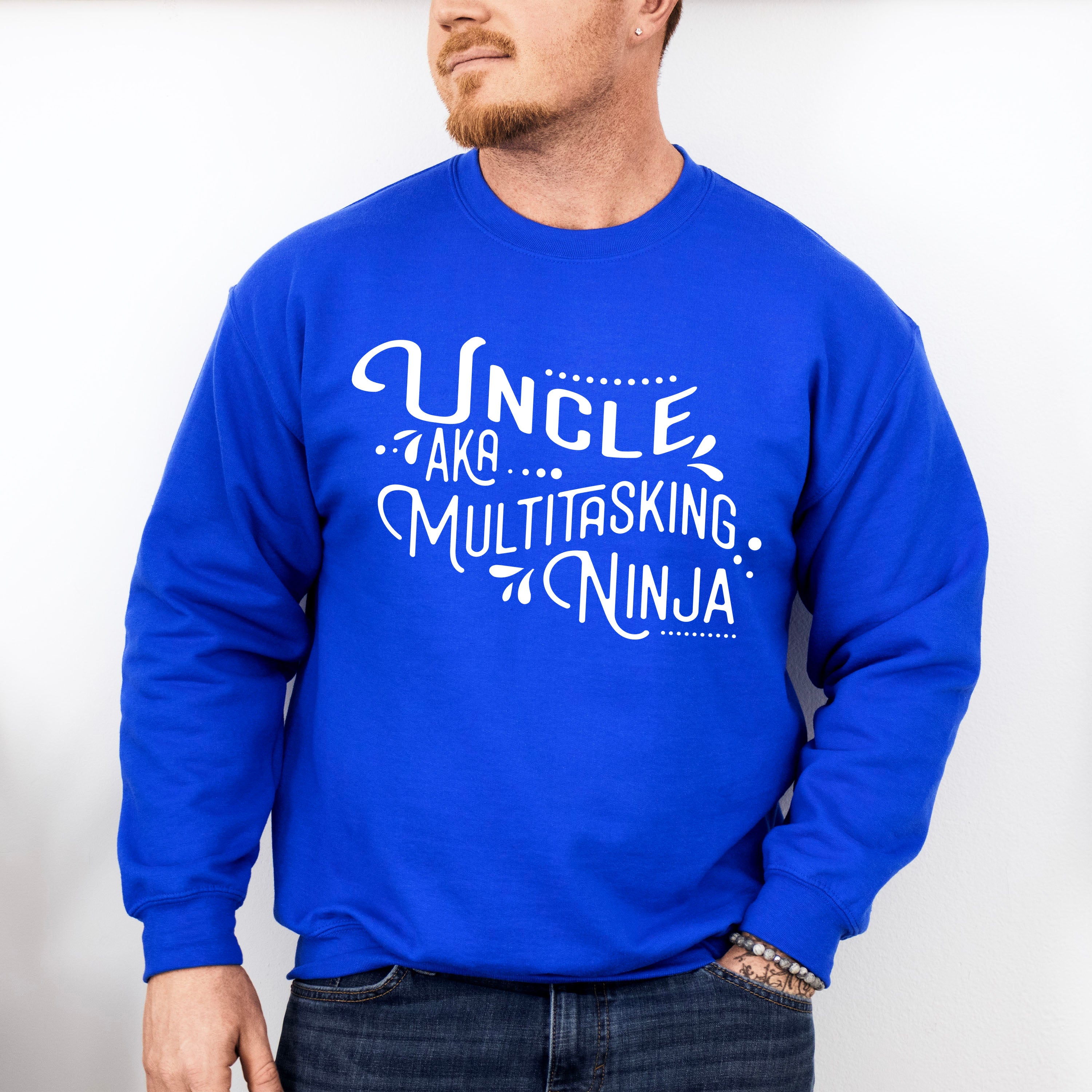 AKA Multitasking Ninja - Uncle Unisex Crewneck T-Shirt Sweatshirt Hoodie
