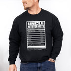 Uncle Nutrition Facts - Uncle Unisex Crewneck T-Shirt Sweatshirt Hoodie