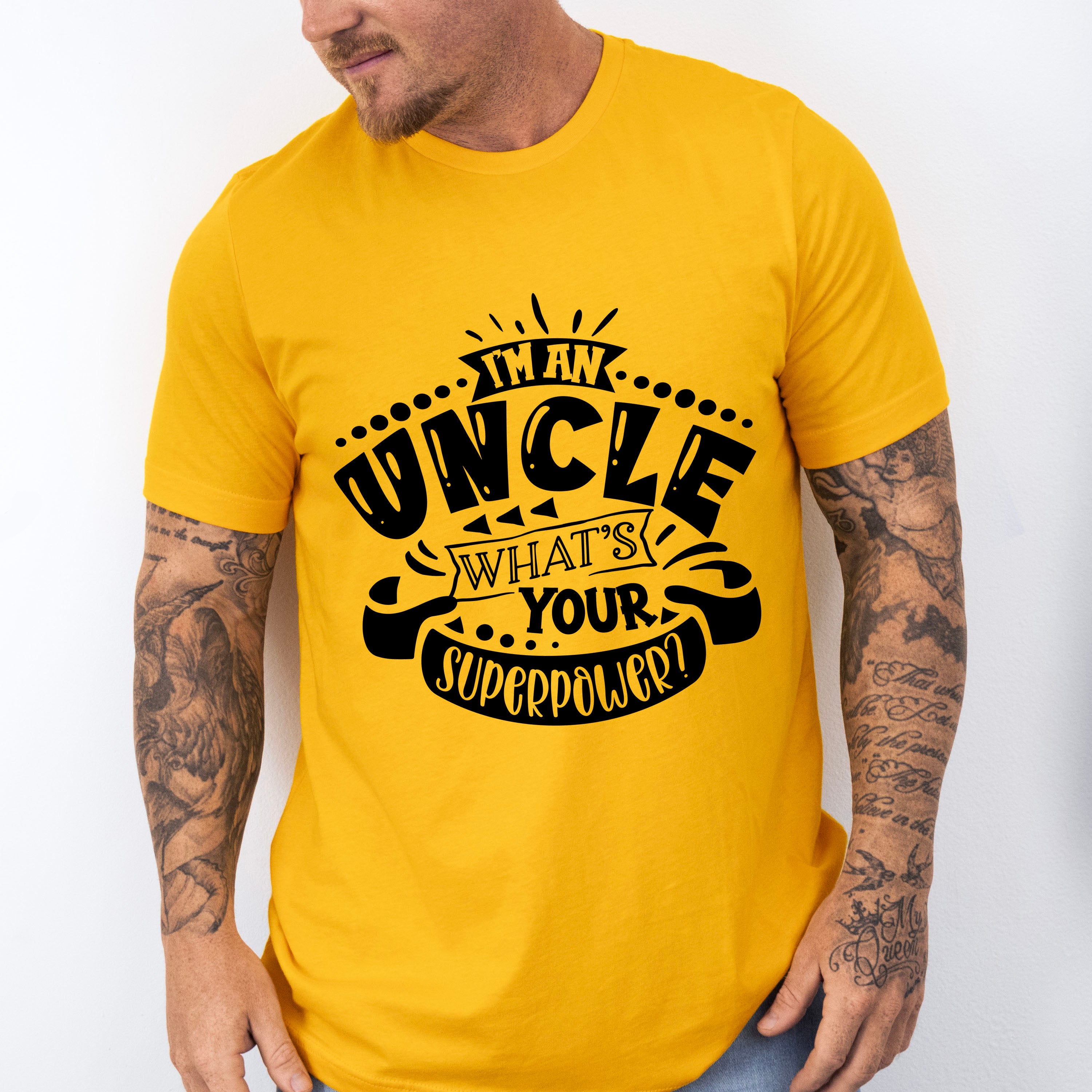 What's Your Superpower - Uncle Unisex Crewneck T-Shirt Sweatshirt Hoodie