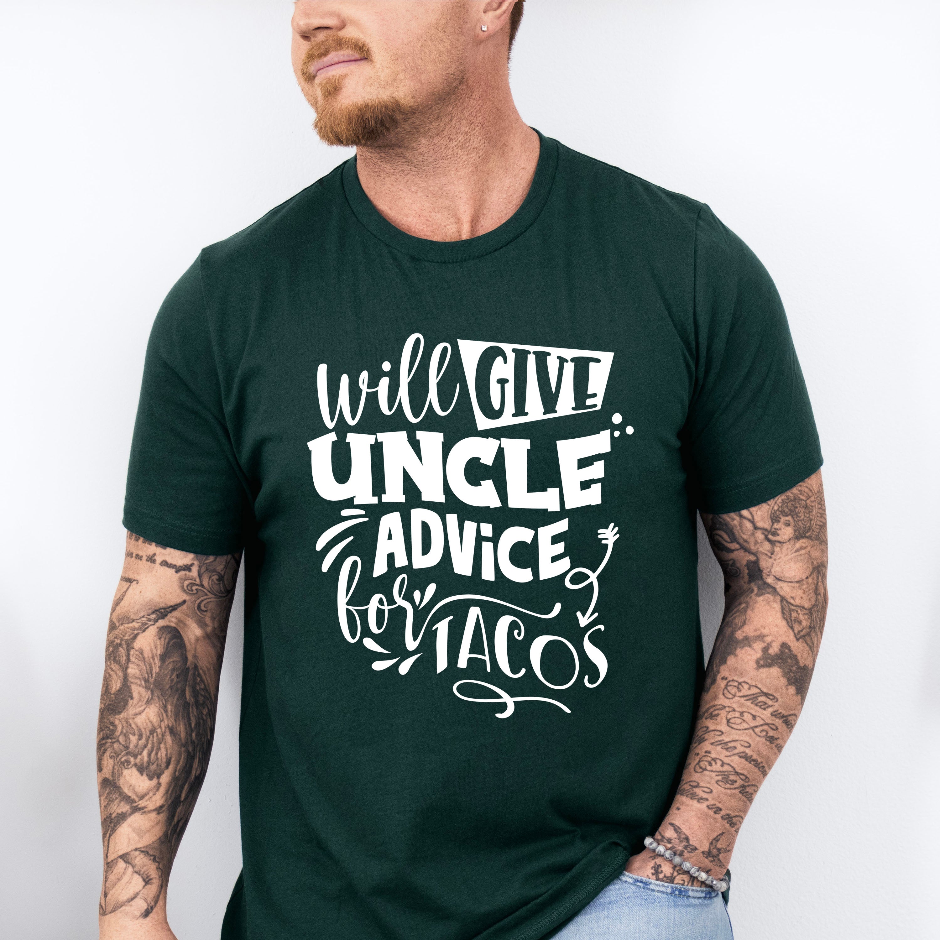Uncle Advice For Tacos - Uncle Unisex Crewneck T-Shirt Sweatshirt Hoodie