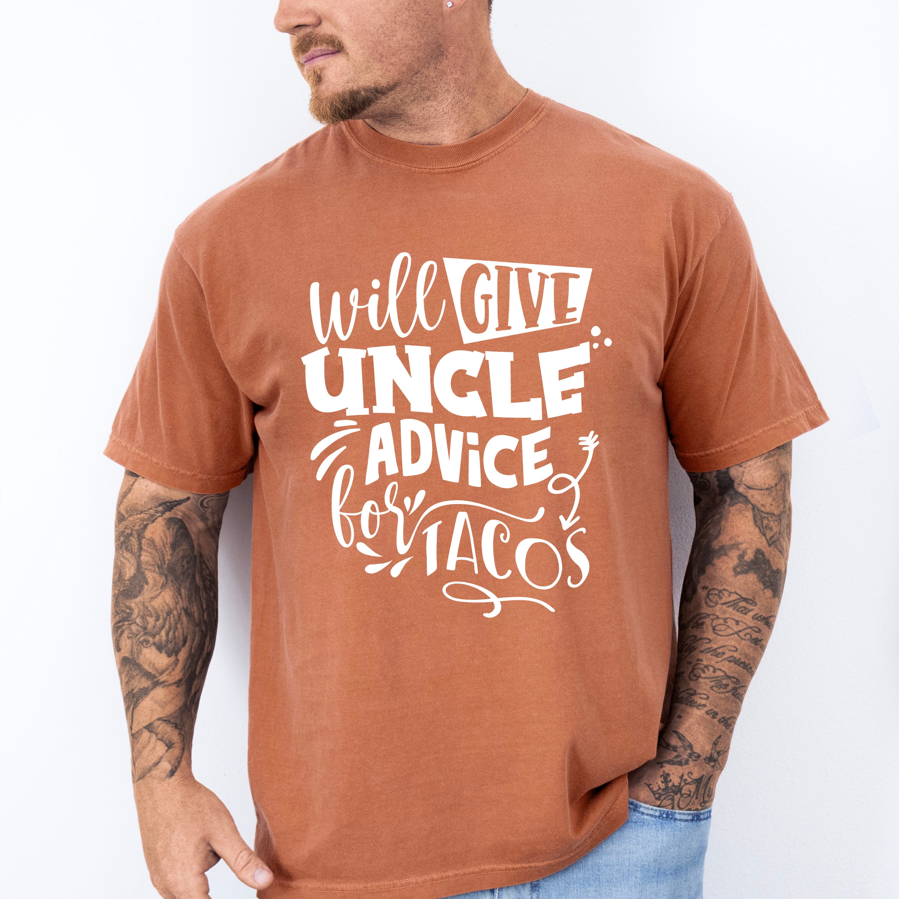 Uncle Advice For Tacos - Uncle Unisex Crewneck T-Shirt Sweatshirt Hoodie