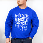 Uncle Advice For Tacos - Uncle Unisex Crewneck T-Shirt Sweatshirt Hoodie