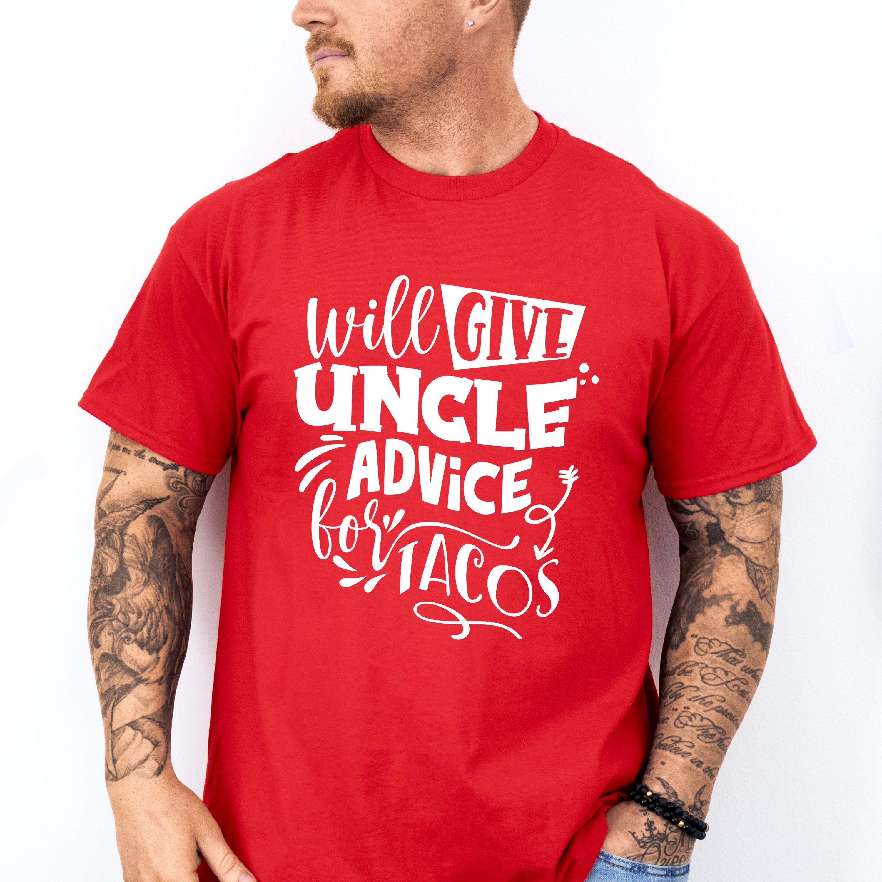 Uncle Advice For Tacos - Uncle Unisex Crewneck T-Shirt Sweatshirt Hoodie