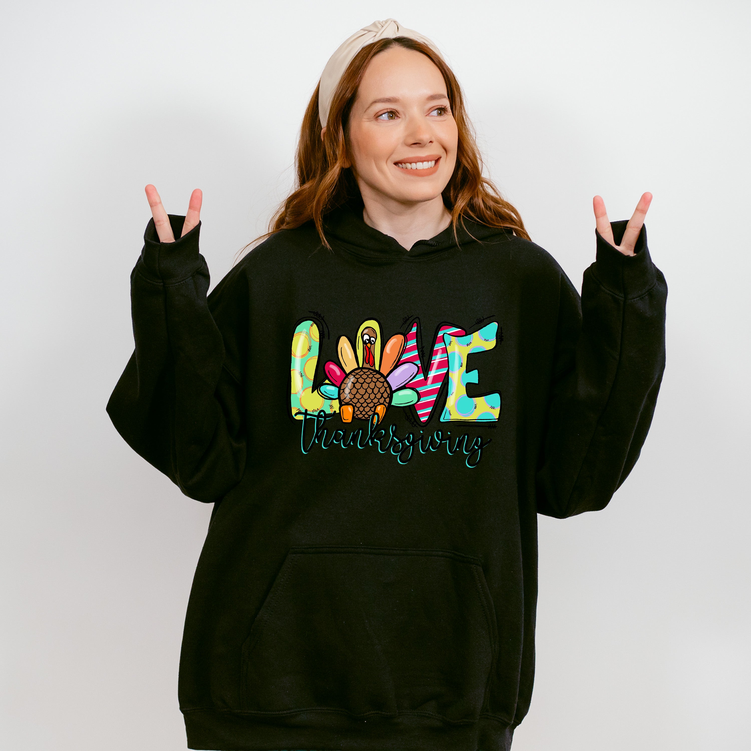 Love Thanksgiving Design - Thanksgiving Theme Unisex Crewneck T-Shirt Sweatshirt Hoodie