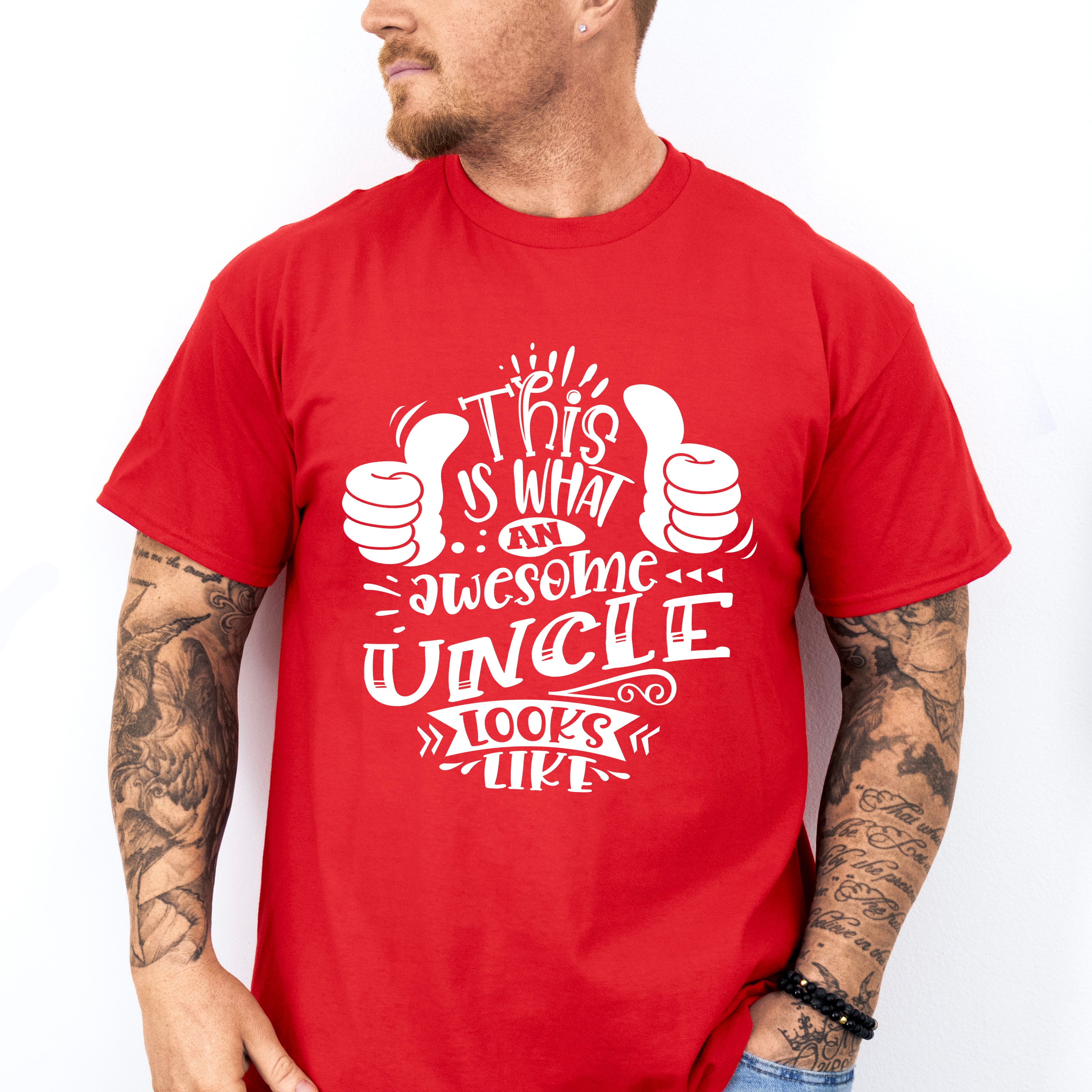 Awesome Uncle Looks Like - Uncle Unisex Crewneck T-Shirt Sweatshirt Hoodie