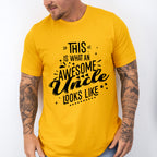 Awesome Uncle Looks Like Design - Uncle Unisex Crewneck T-Shirt Sweatshirt Hoodie