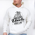 Awesome Uncle Looks Like Design - Uncle Unisex Crewneck T-Shirt Sweatshirt Hoodie
