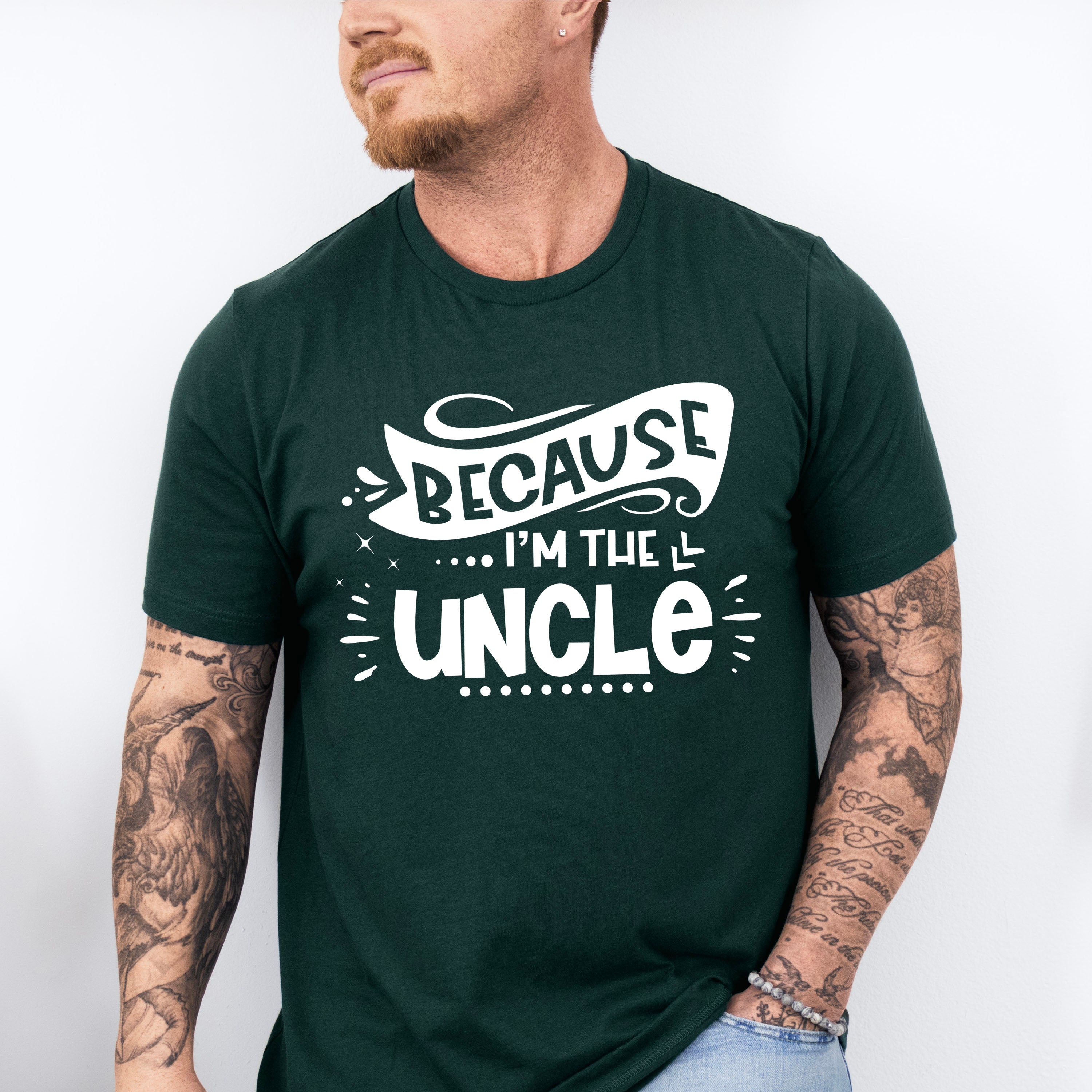 Because I'm The Uncle - Uncle Unisex Crewneck T-Shirt Sweatshirt Hoodie