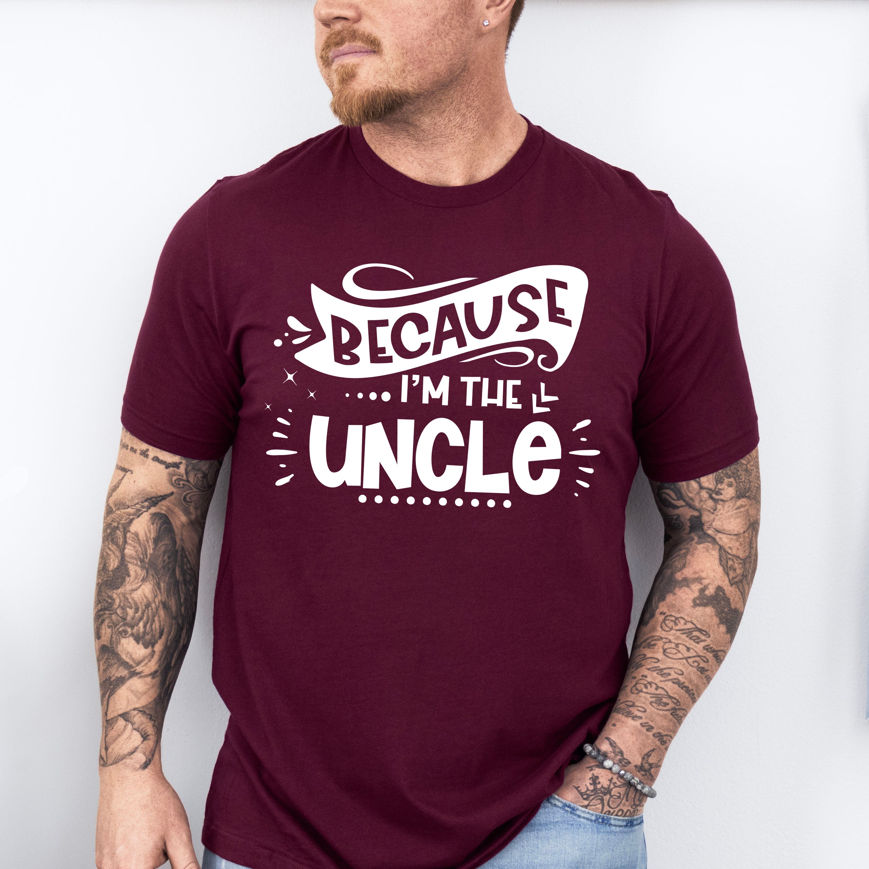 Because I'm The Uncle - Uncle Unisex Crewneck T-Shirt Sweatshirt Hoodie