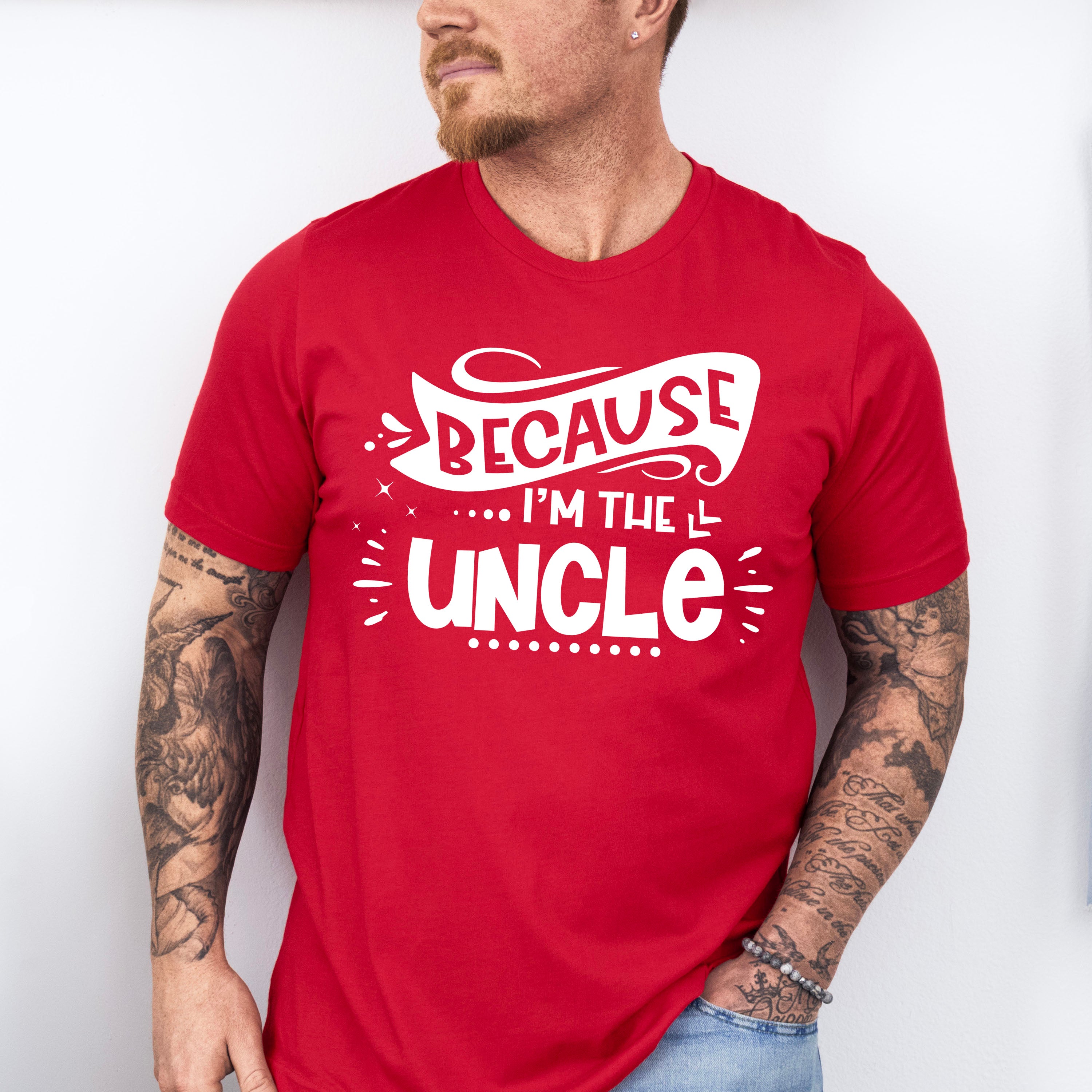 Because I'm The Uncle - Uncle Unisex Crewneck T-Shirt Sweatshirt Hoodie