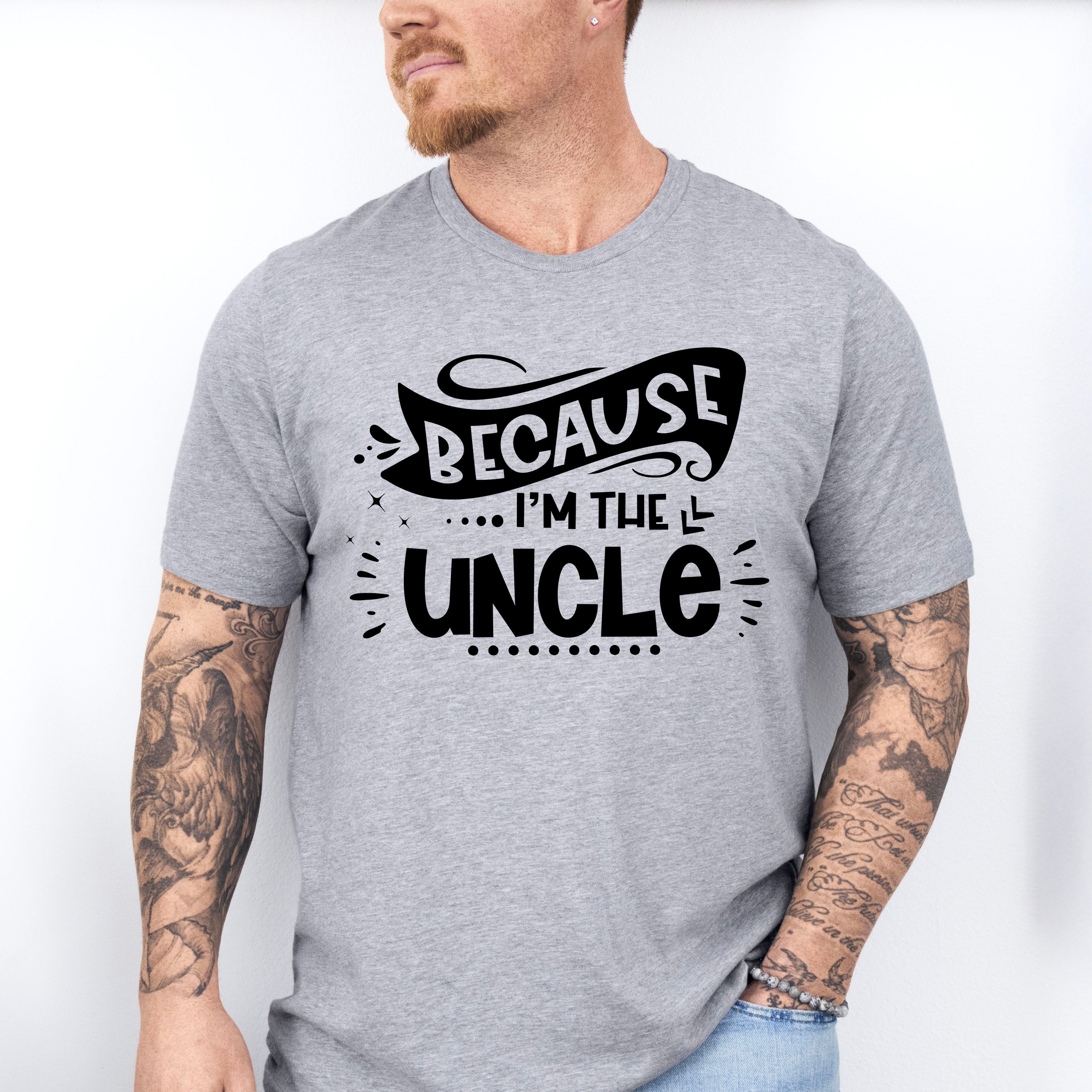 Because I'm The Uncle - Uncle Unisex Crewneck T-Shirt Sweatshirt Hoodie