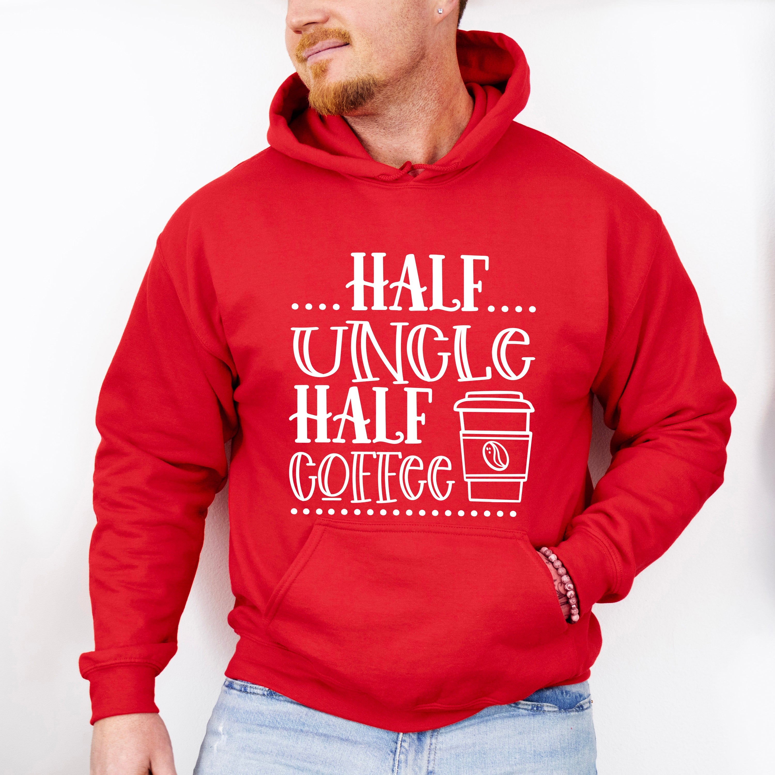 Half Uncle Half Coffee - Uncle Unisex Crewneck T-Shirt Sweatshirt Hoodie