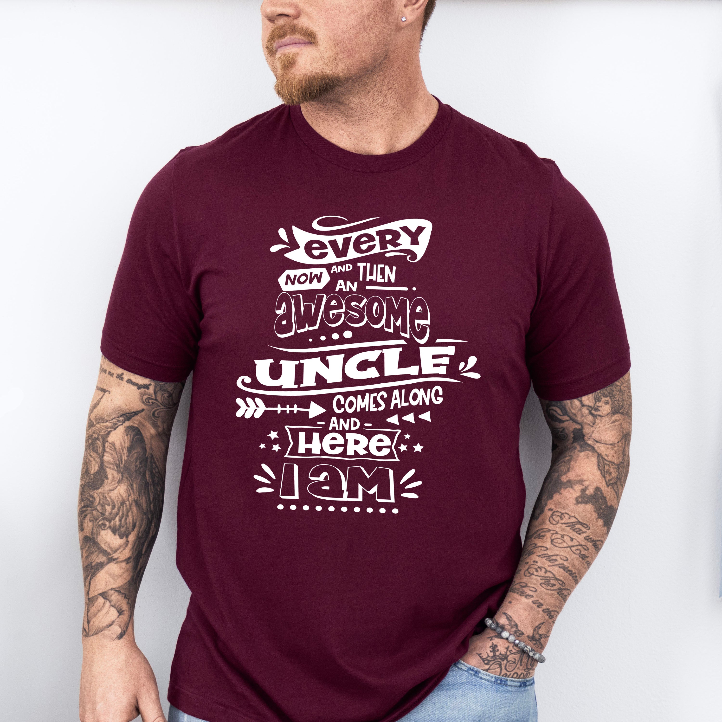 Awesome Uncle Comes Along - Uncle Unisex Crewneck T-Shirt Sweatshirt Hoodie