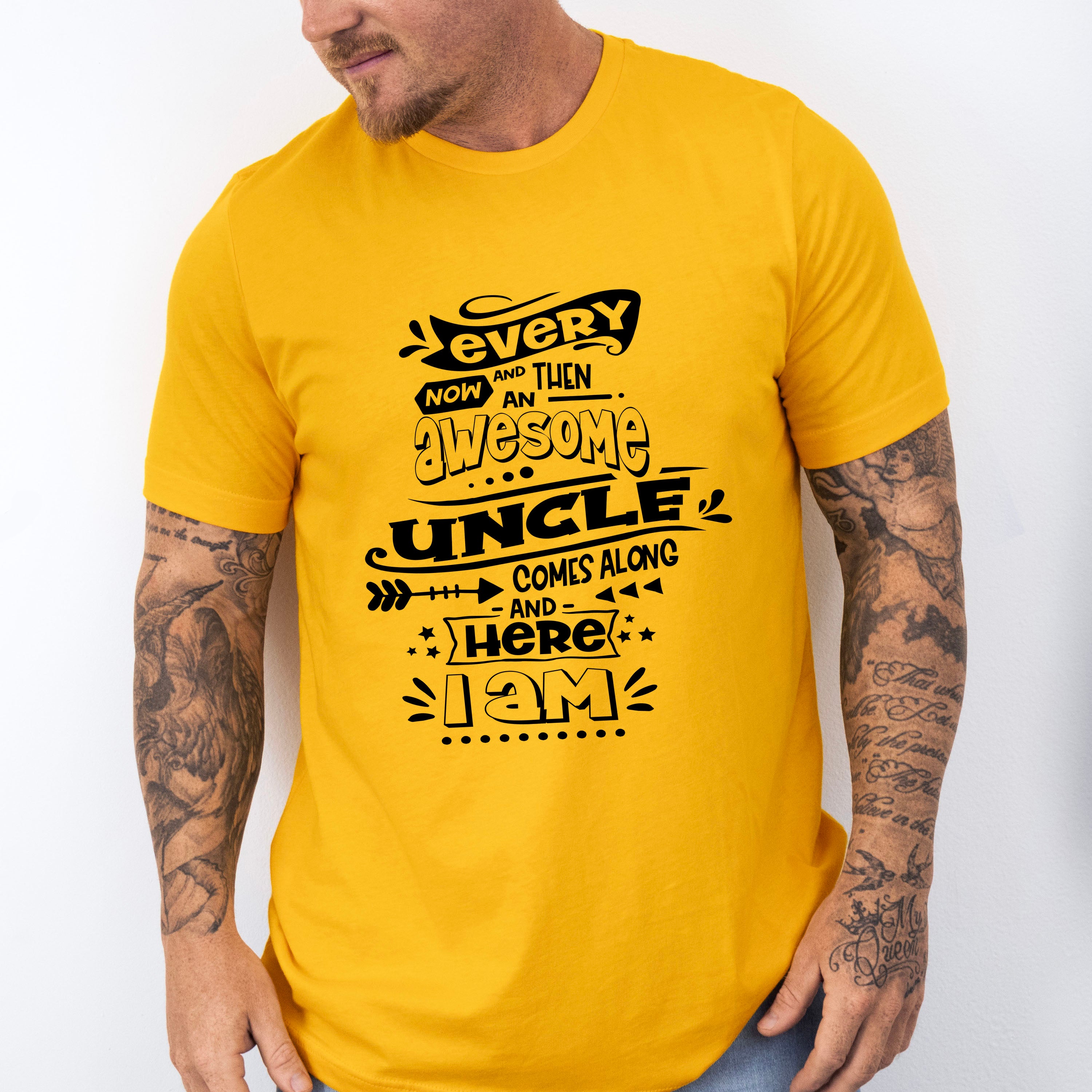 Awesome Uncle Comes Along - Uncle Unisex Crewneck T-Shirt Sweatshirt Hoodie