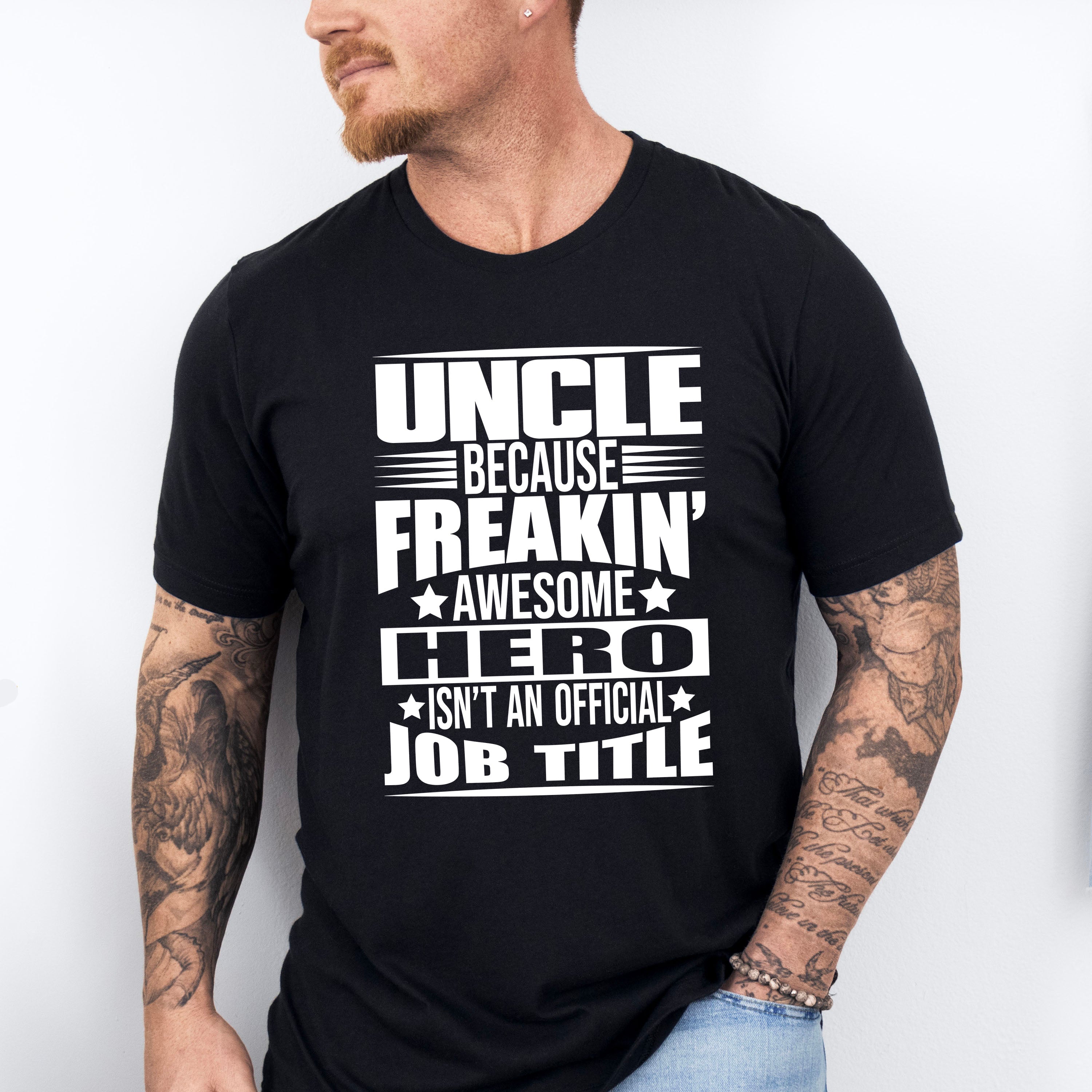 Awesome Hero - Uncle Unisex Crewneck T-Shirt Sweatshirt Hoodie