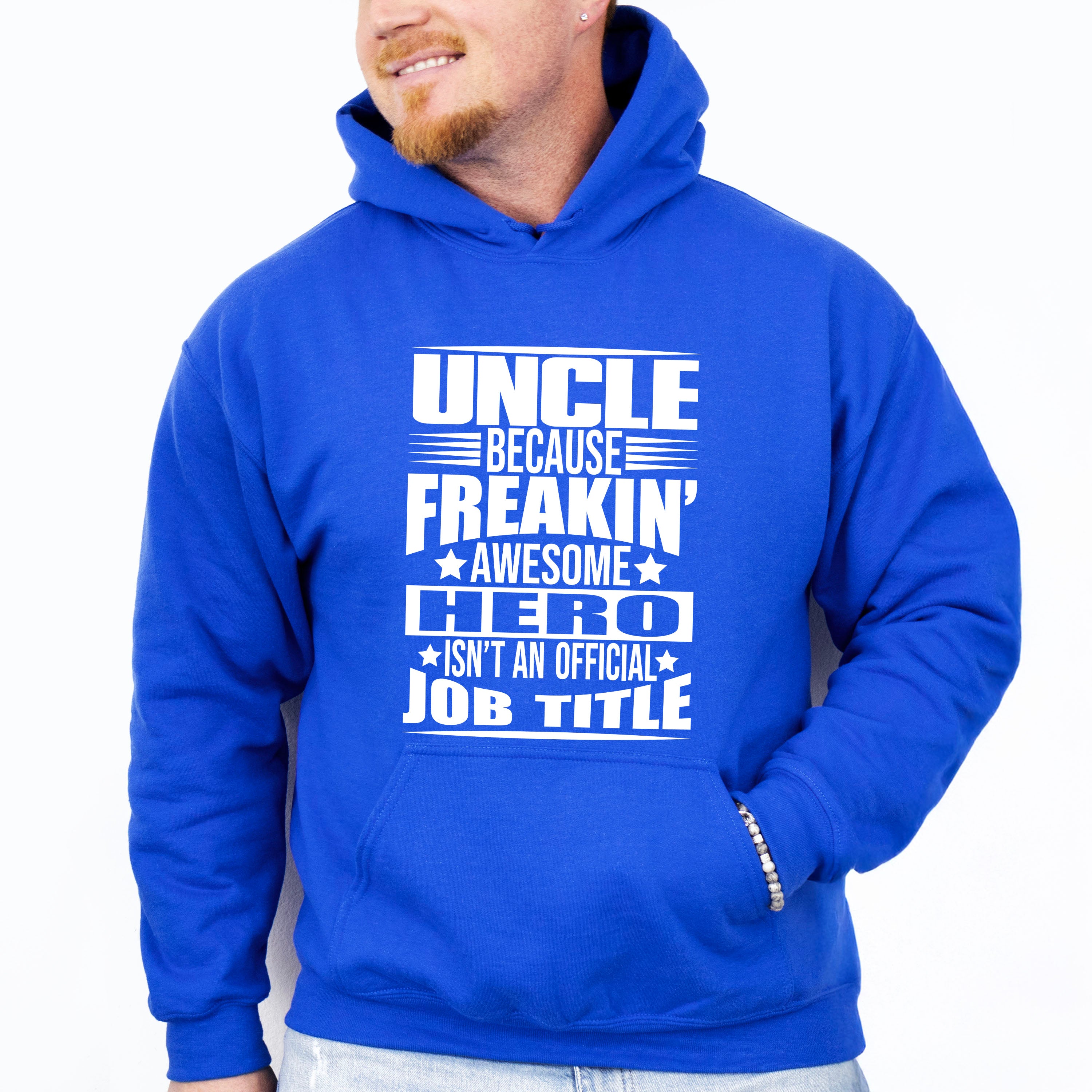 Awesome Hero - Uncle Unisex Crewneck T-Shirt Sweatshirt Hoodie