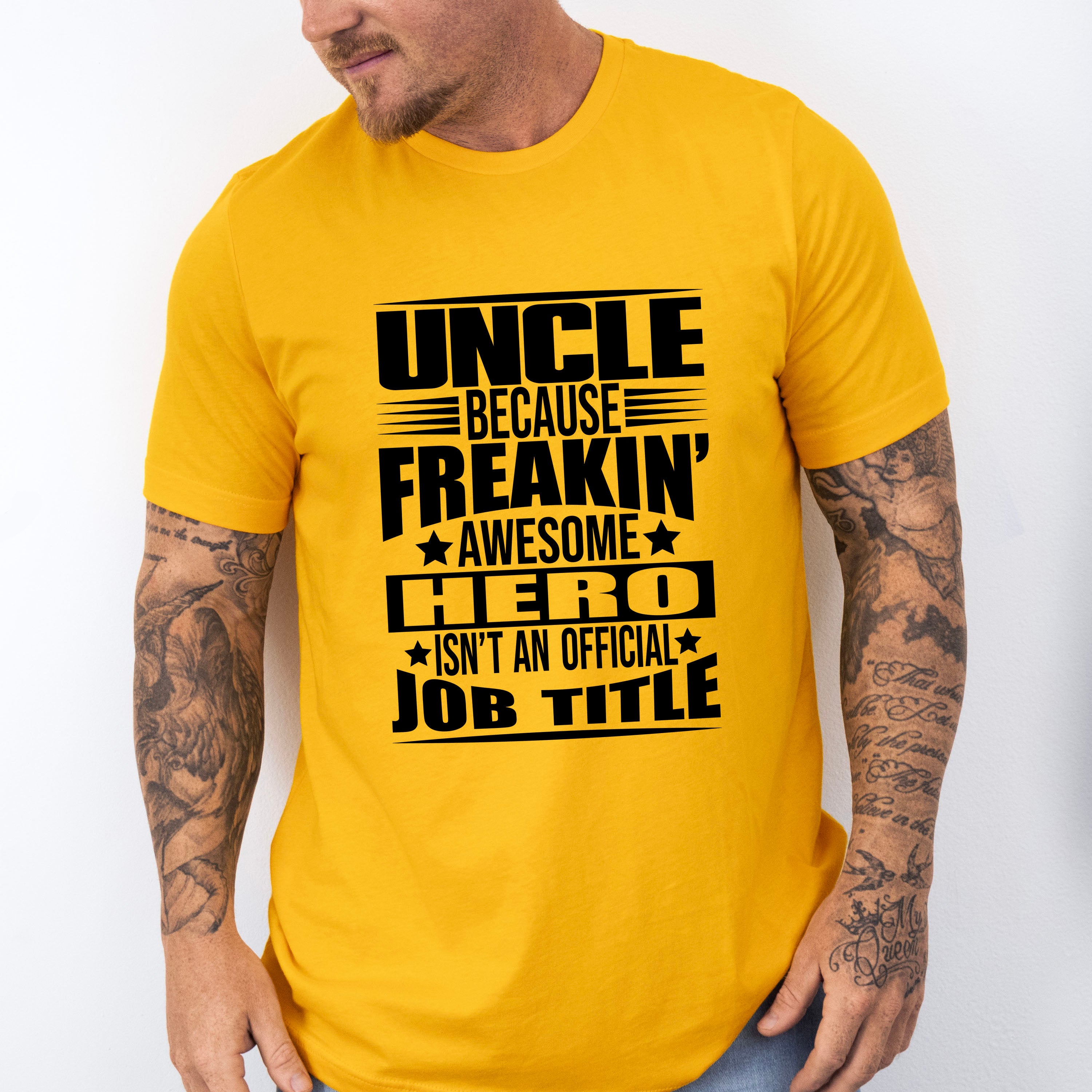 Awesome Hero - Uncle Unisex Crewneck T-Shirt Sweatshirt Hoodie