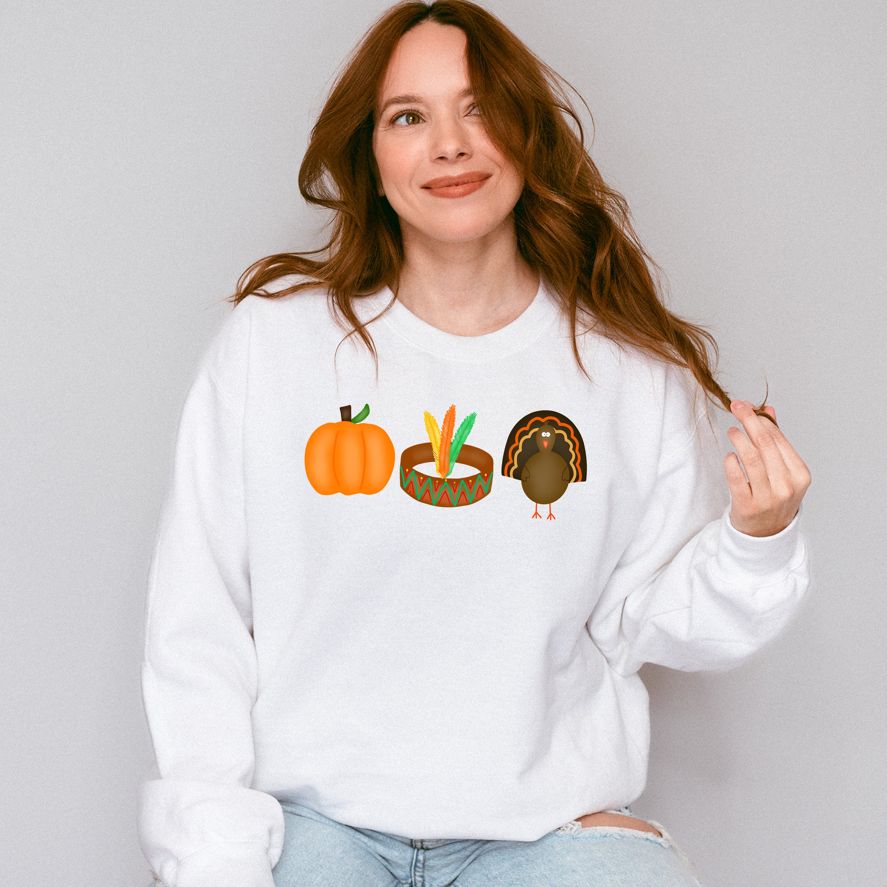 Thanksgiving Design - Thanksgiving Theme Unisex Crewneck T-Shirt Sweatshirt Hoodie