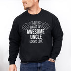 Awesome Uncle Looks Like Design - Uncle Unisex Crewneck T-Shirt Sweatshirt Hoodie