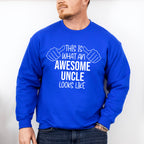 Awesome Uncle Looks Like Design - Uncle Unisex Crewneck T-Shirt Sweatshirt Hoodie