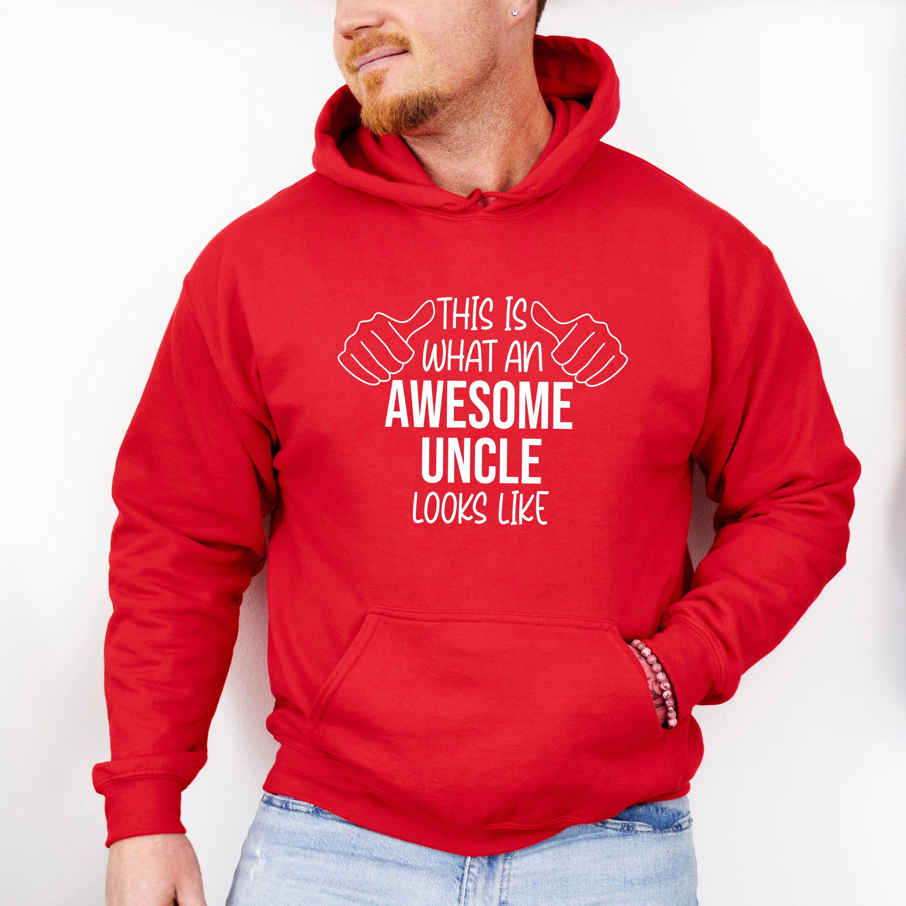 Awesome Uncle Looks Like Design - Uncle Unisex Crewneck T-Shirt Sweatshirt Hoodie