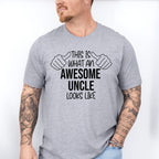 Awesome Uncle Looks Like Design - Uncle Unisex Crewneck T-Shirt Sweatshirt Hoodie
