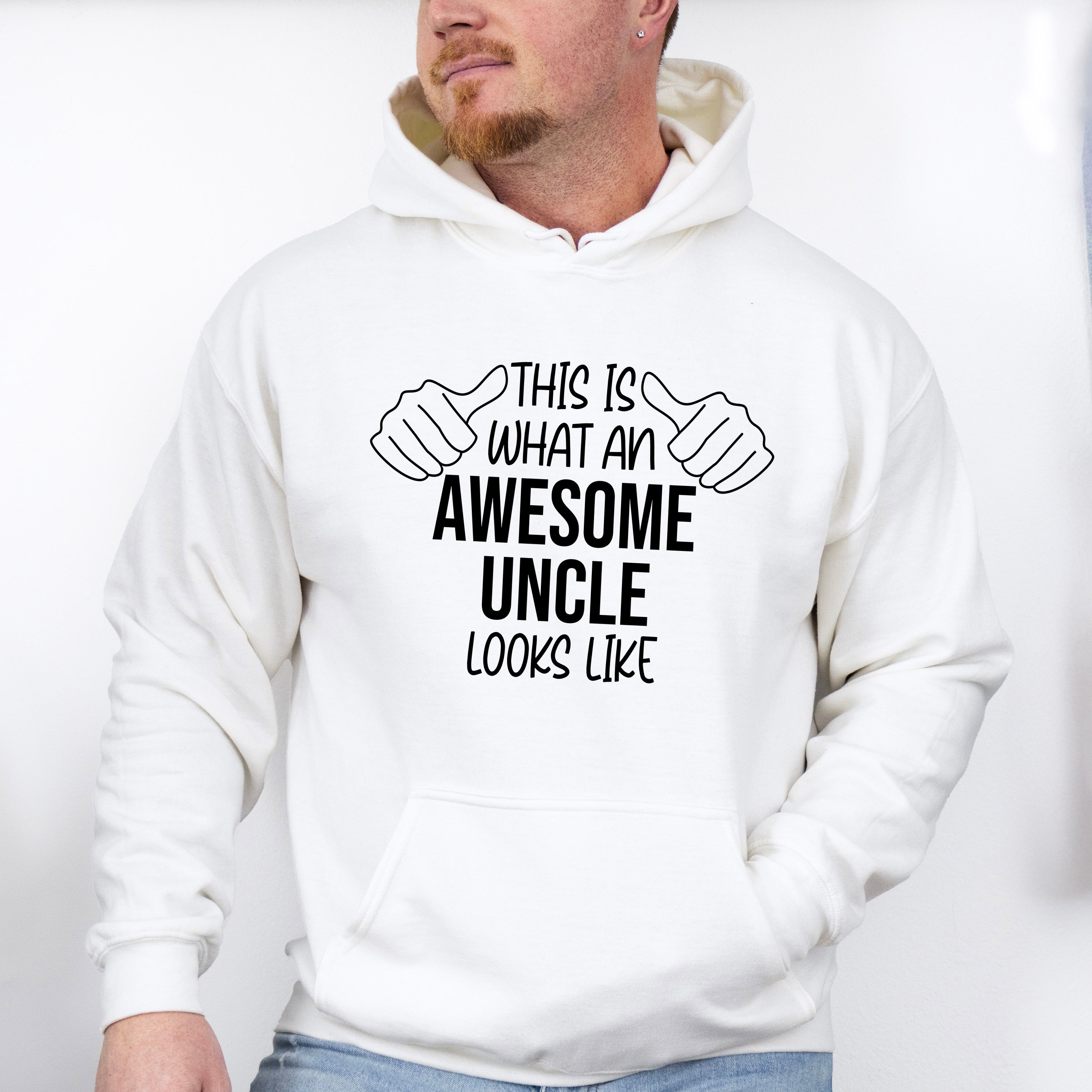 Awesome Uncle Looks Like Design - Uncle Unisex Crewneck T-Shirt Sweatshirt Hoodie