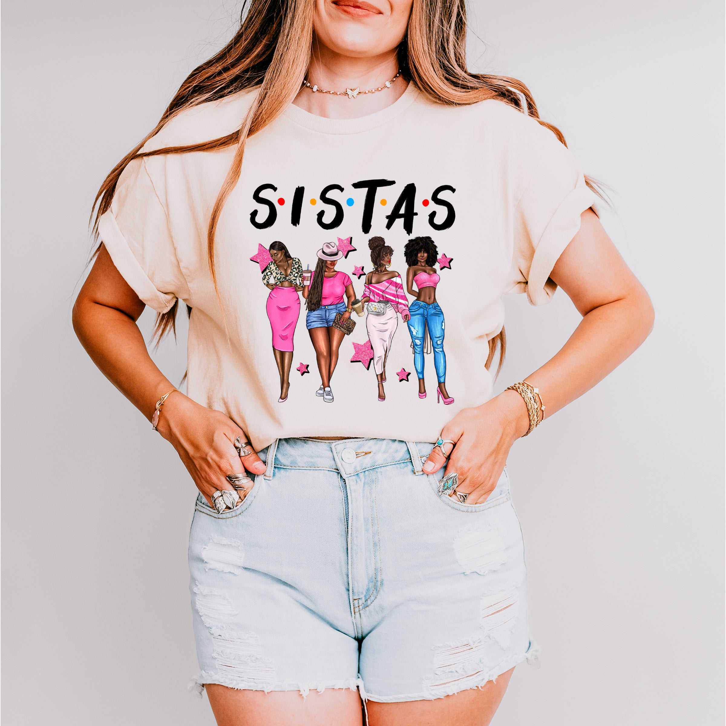 Sistas - Sister Unisex Crewneck T-Shirt Sweatshirt Hoodie