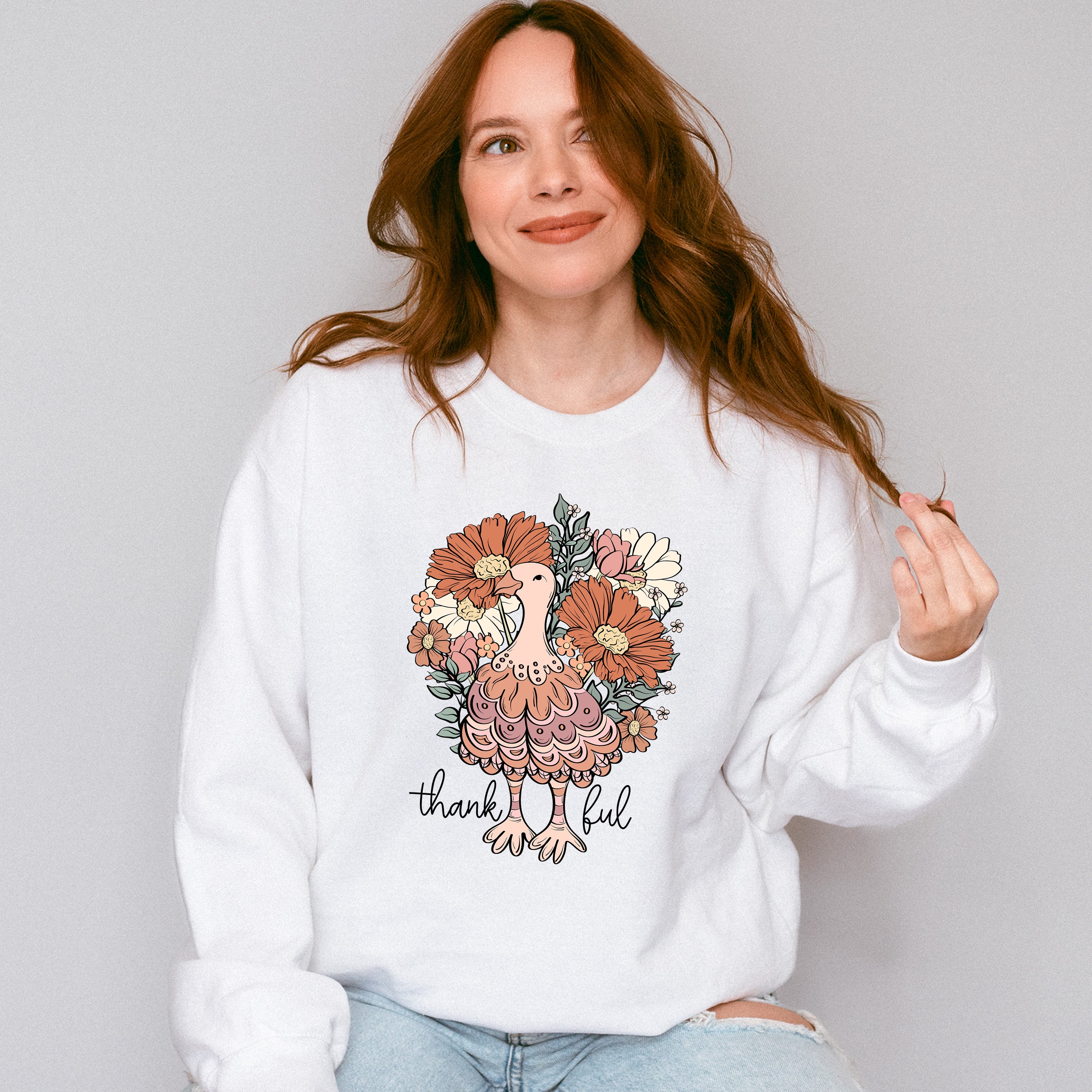 Thankful Gobble Thanksgiving Design - Thanksgiving Theme Unisex Crewneck T-Shirt Sweatshirt Hoodie