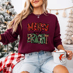 Merry And Bright - Christmas Unisex Crewneck T-Shirt Sweatshirt Hoodie
