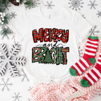 Merry And Bright - Christmas Unisex Crewneck T-Shirt Sweatshirt Hoodie