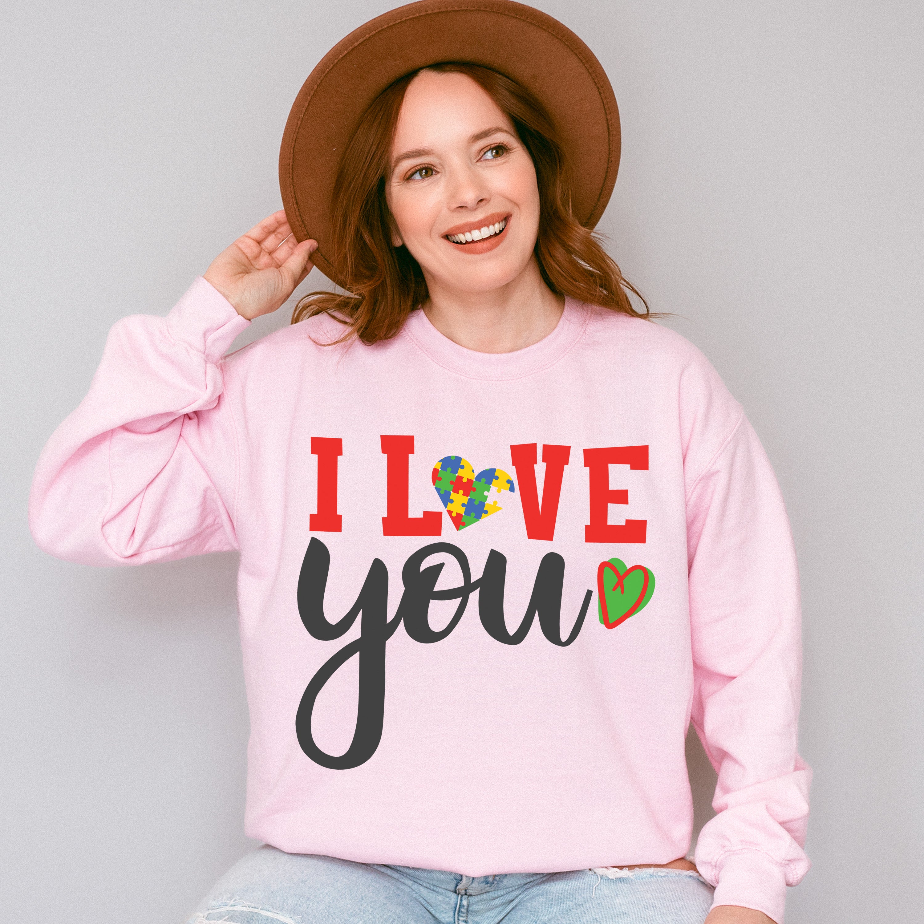 I Love You Puzzle - Sister Unisex Crewneck T-Shirt Sweatshirt Hoodie