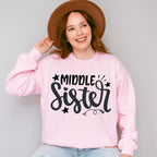 Middle Sister Star Design - Sister Unisex Crewneck T-Shirt Sweatshirt Hoodie