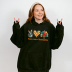 Peace Love Thanksgiving Design - Thanksgiving Theme Unisex Crewneck T-Shirt Sweatshirt Hoodie