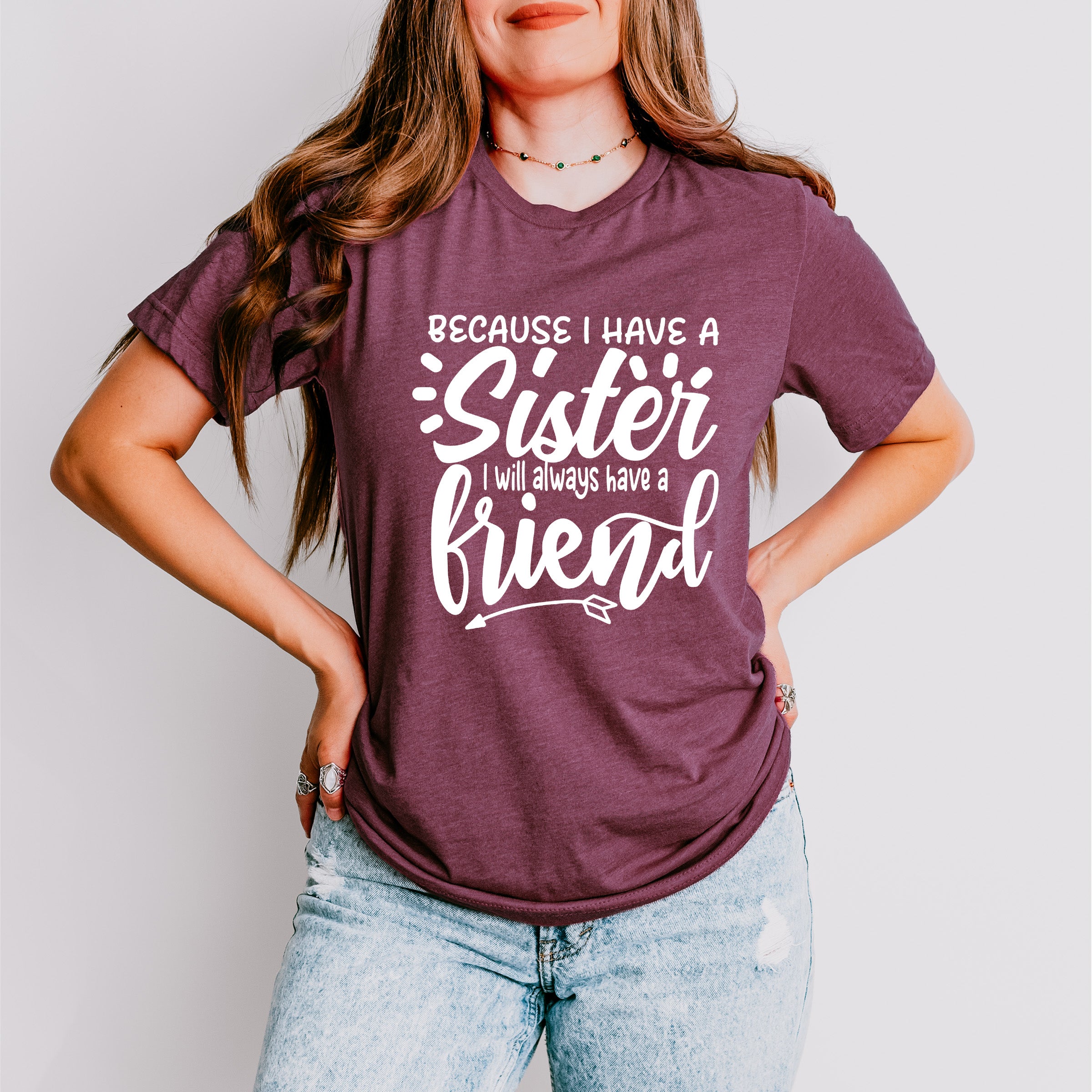 Big Sister Heart And Arrow - Sister Unisex Crewneck T-Shirt Sweatshirt Hoodie