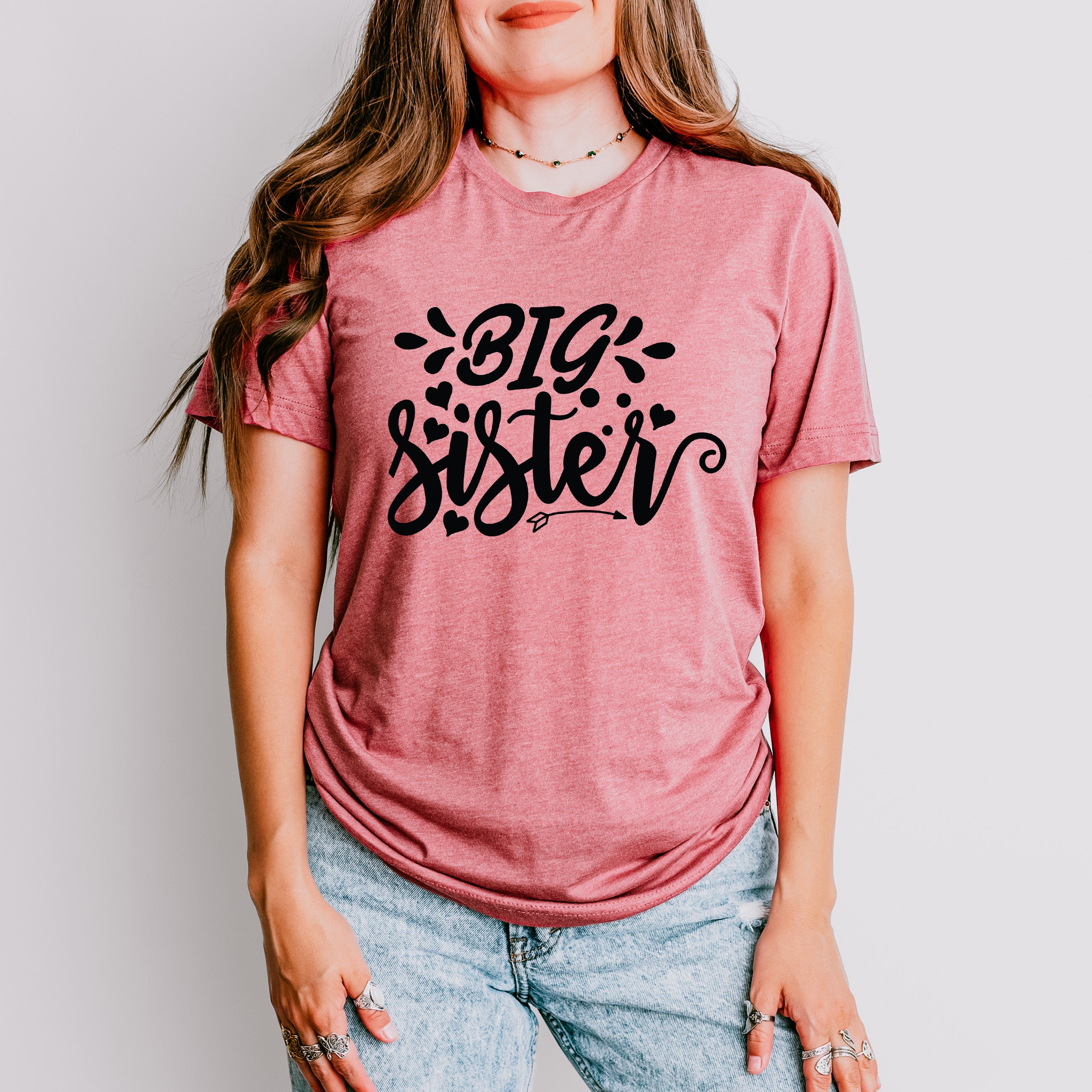 Big Sister Heart And Arrow - Sister Unisex Crewneck T-Shirt Sweatshirt Hoodie