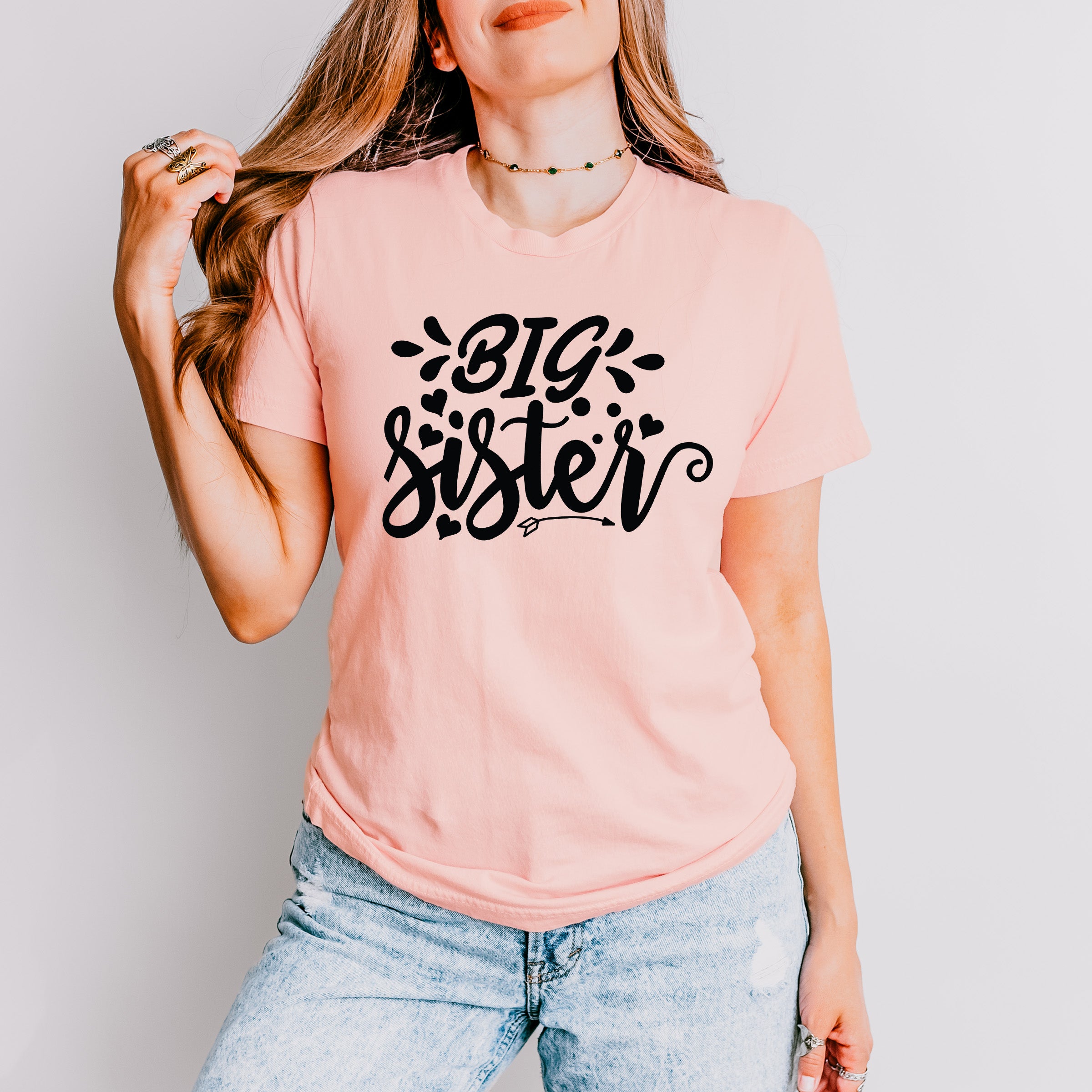 Big Sister Heart And Arrow - Sister Unisex Crewneck T-Shirt Sweatshirt Hoodie