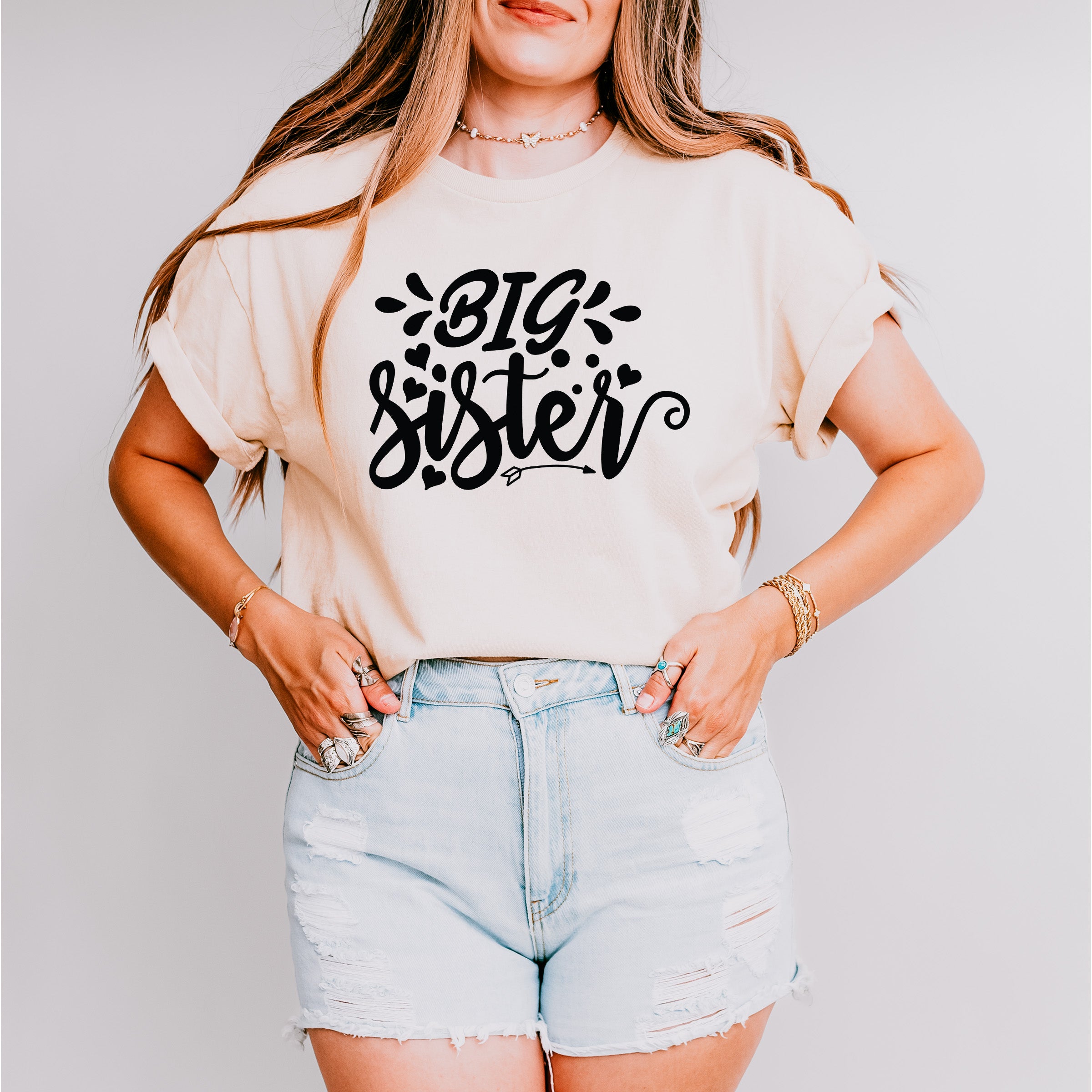 Big Sister Heart And Arrow - Sister Unisex Crewneck T-Shirt Sweatshirt Hoodie