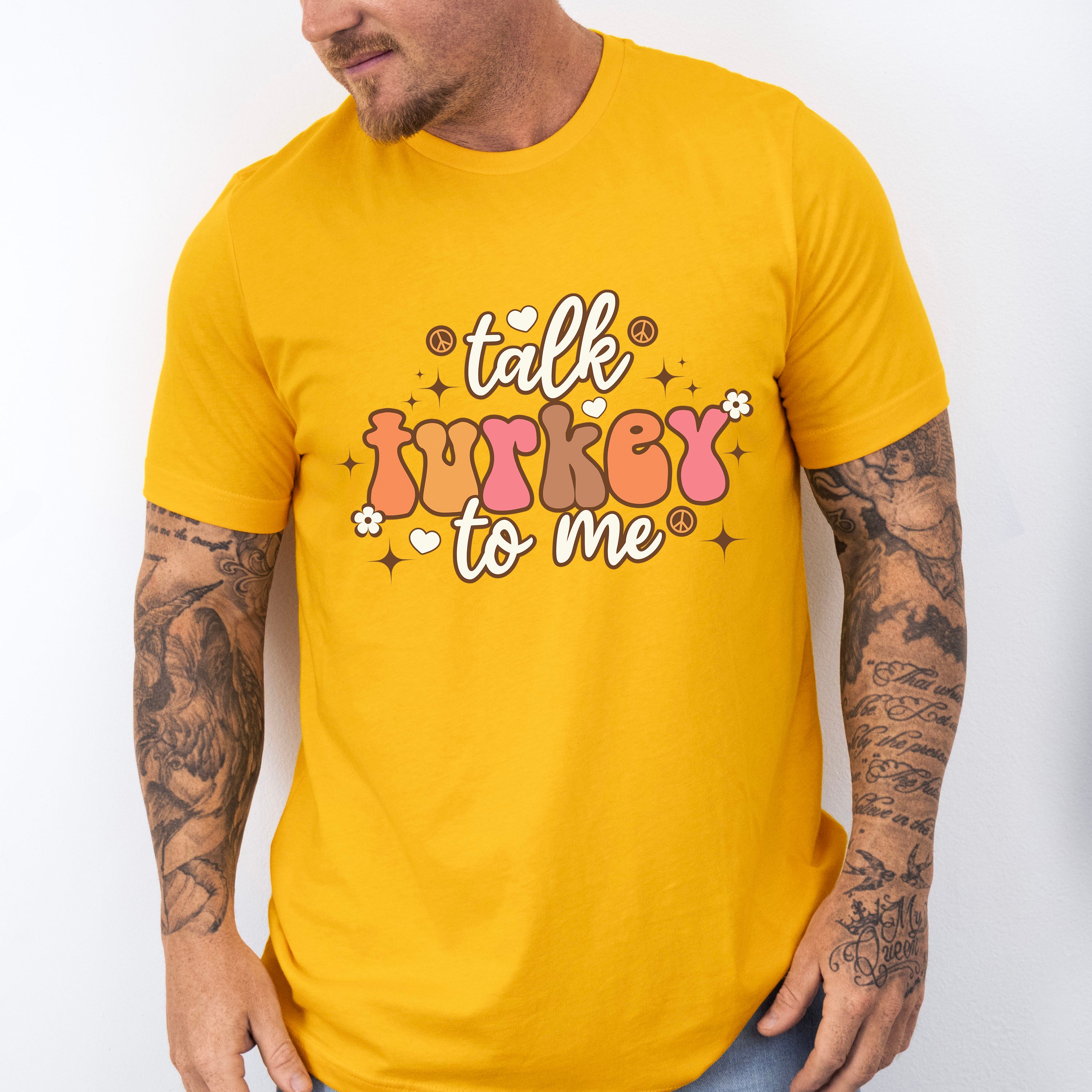 Talk Turkey To Me - Thanksgiving Theme Unisex Crewneck T-Shirt Sweatshirt Hoodie